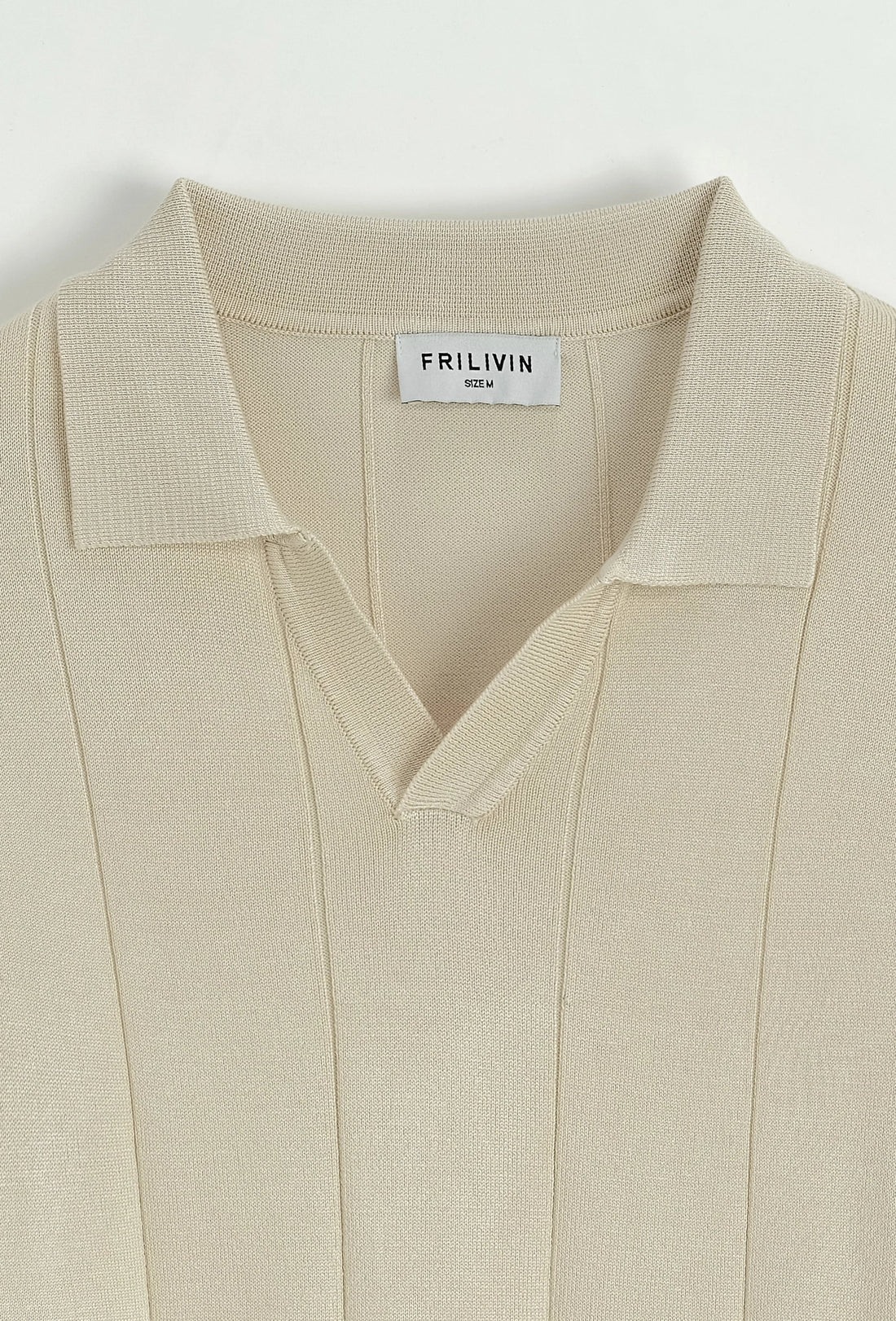 Open V-hals shirt trui