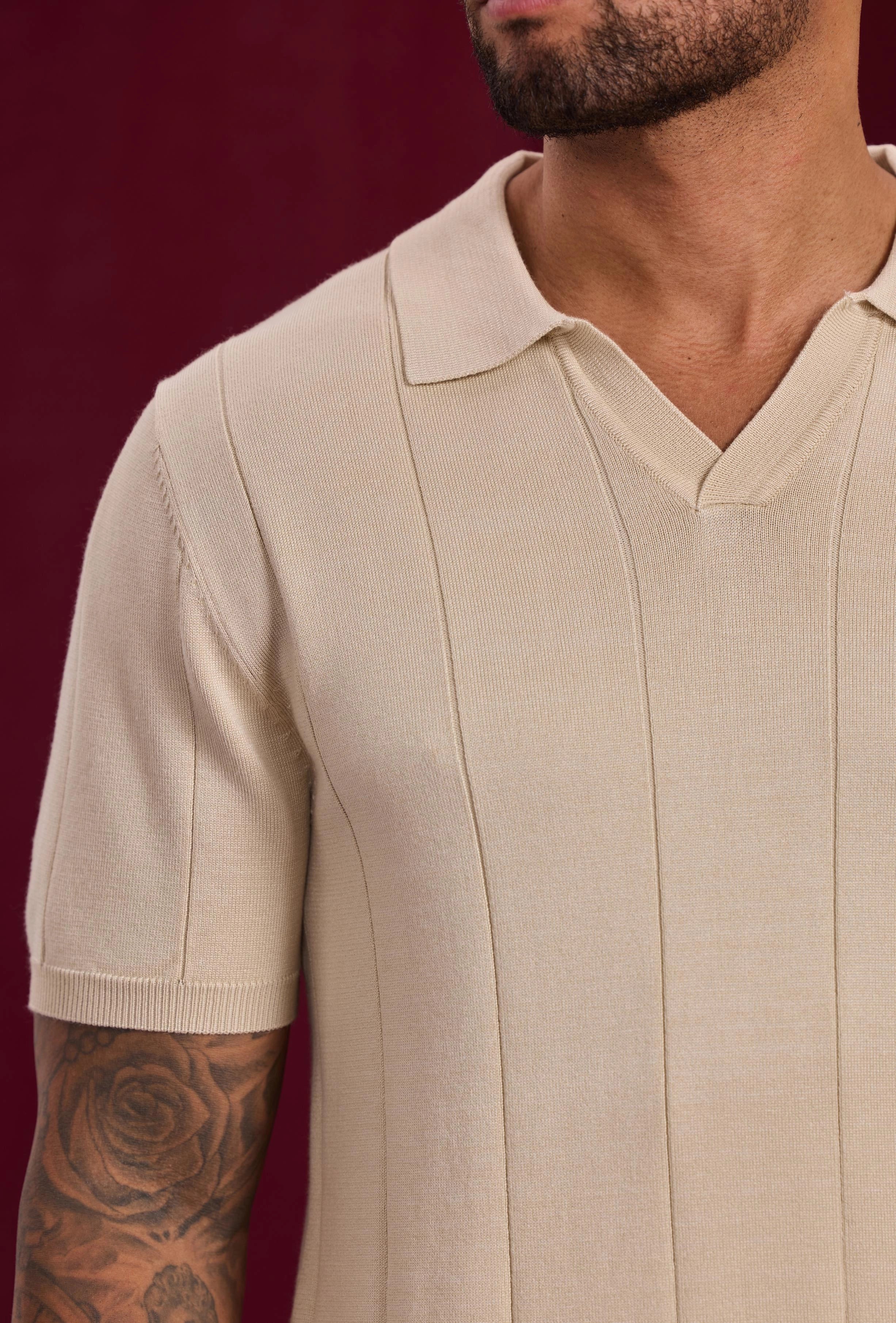 Open V-hals shirt trui