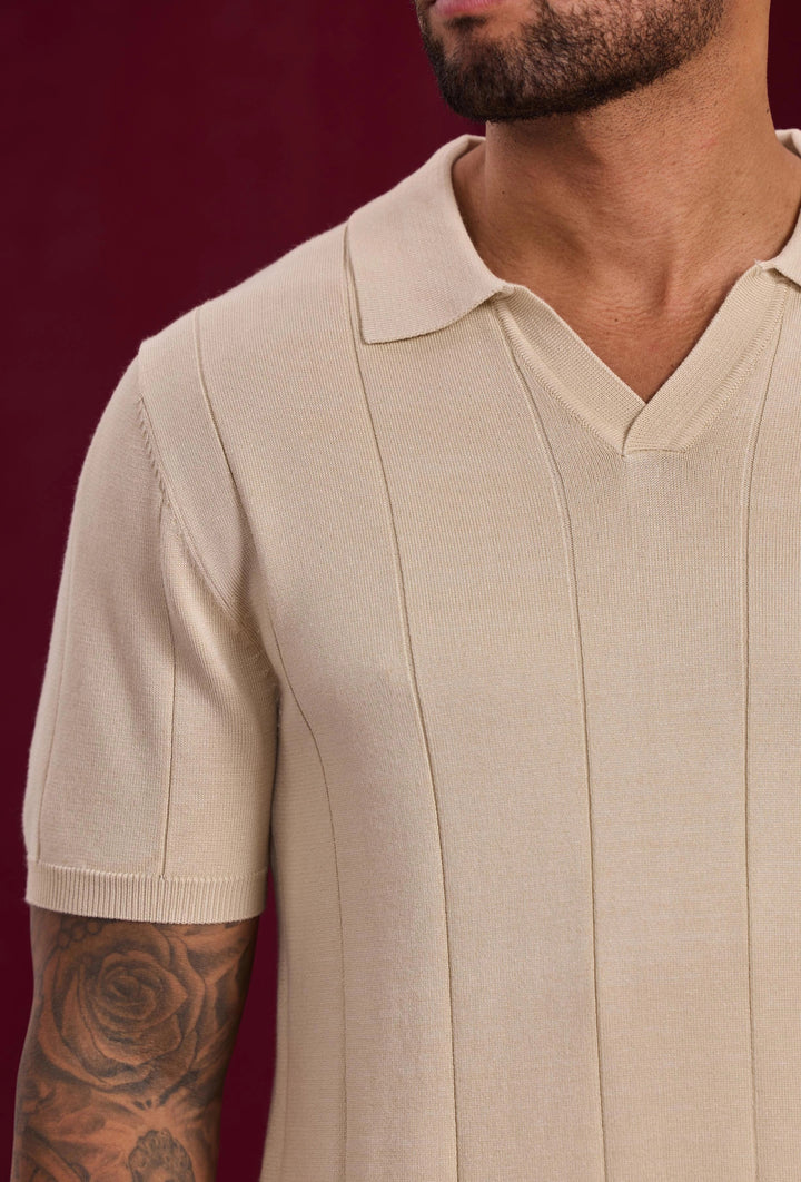 Open V-hals shirt trui