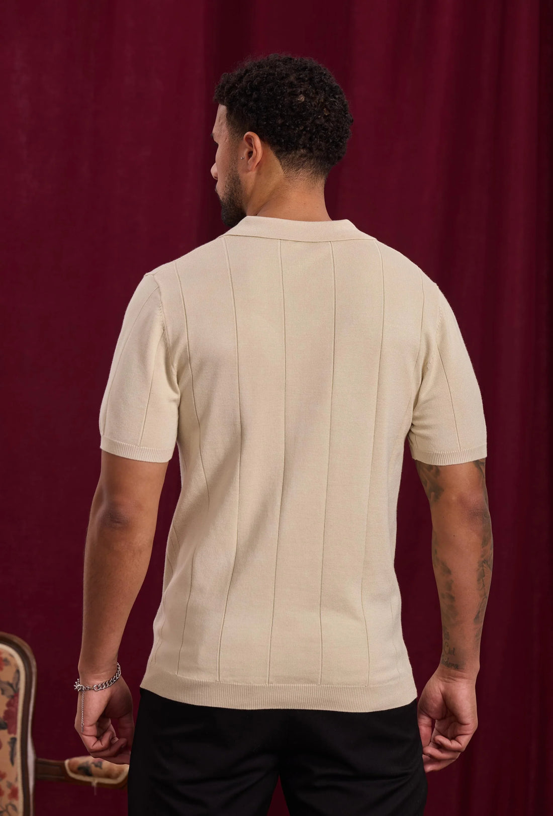 Open V-hals shirt trui