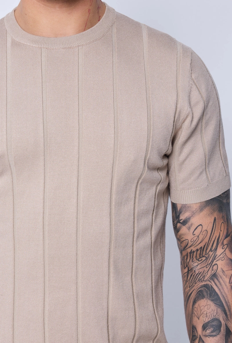 Lichtgewicht trui met zijlijnen