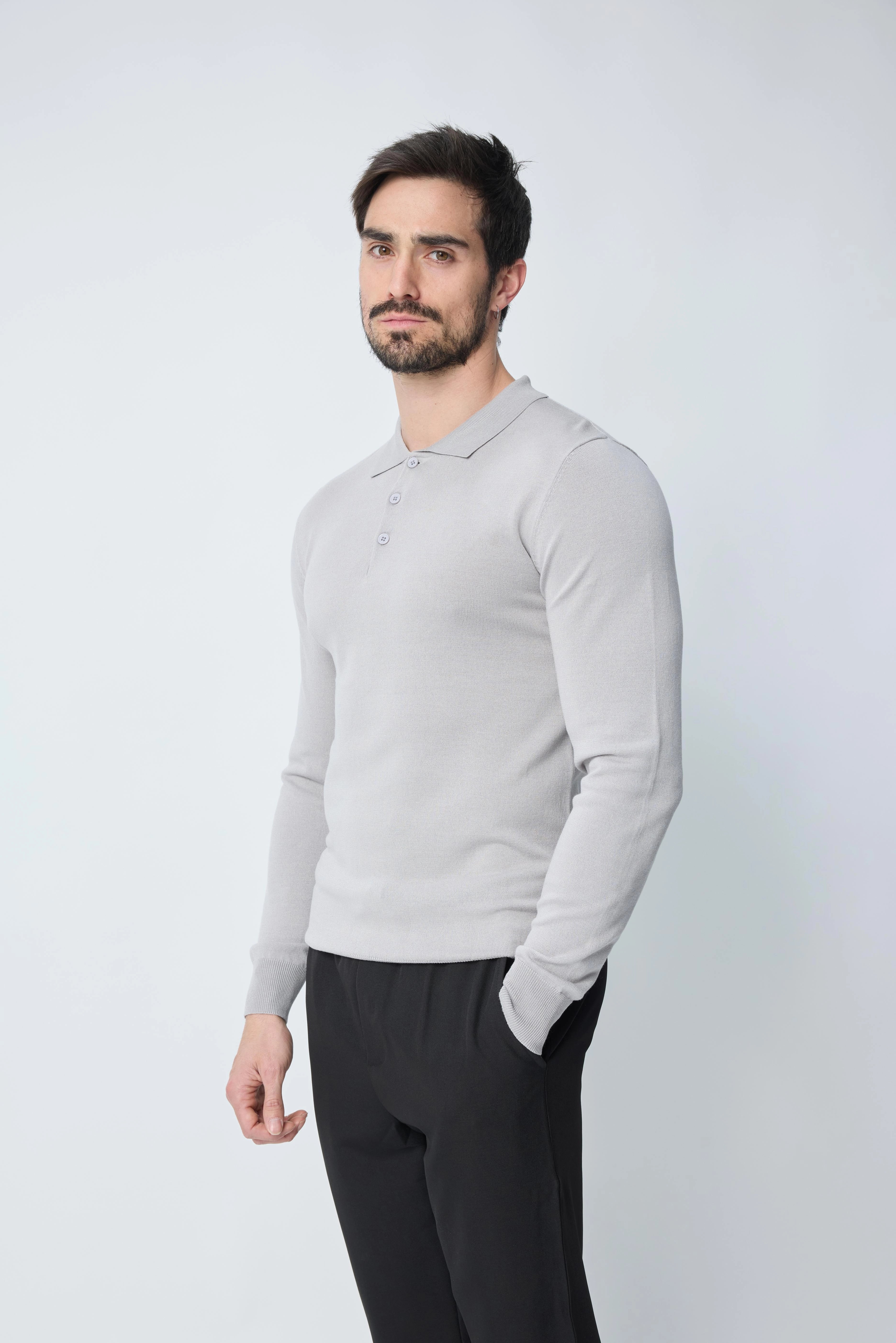 Trui met overhemdkraag