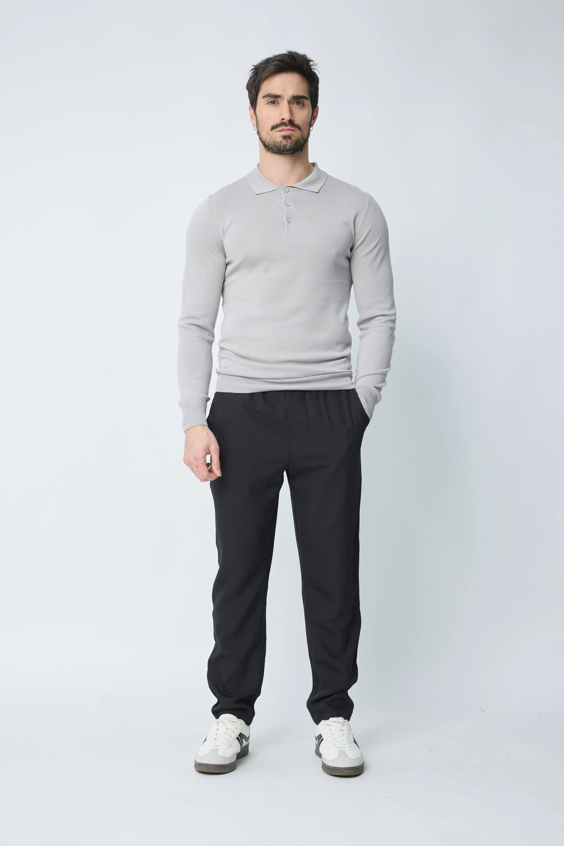 Trui met overhemdkraag