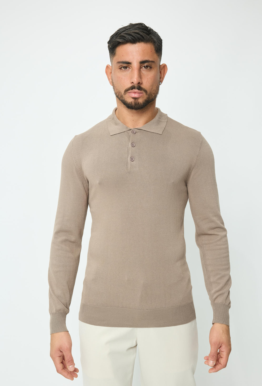 Trui met overhemdkraag