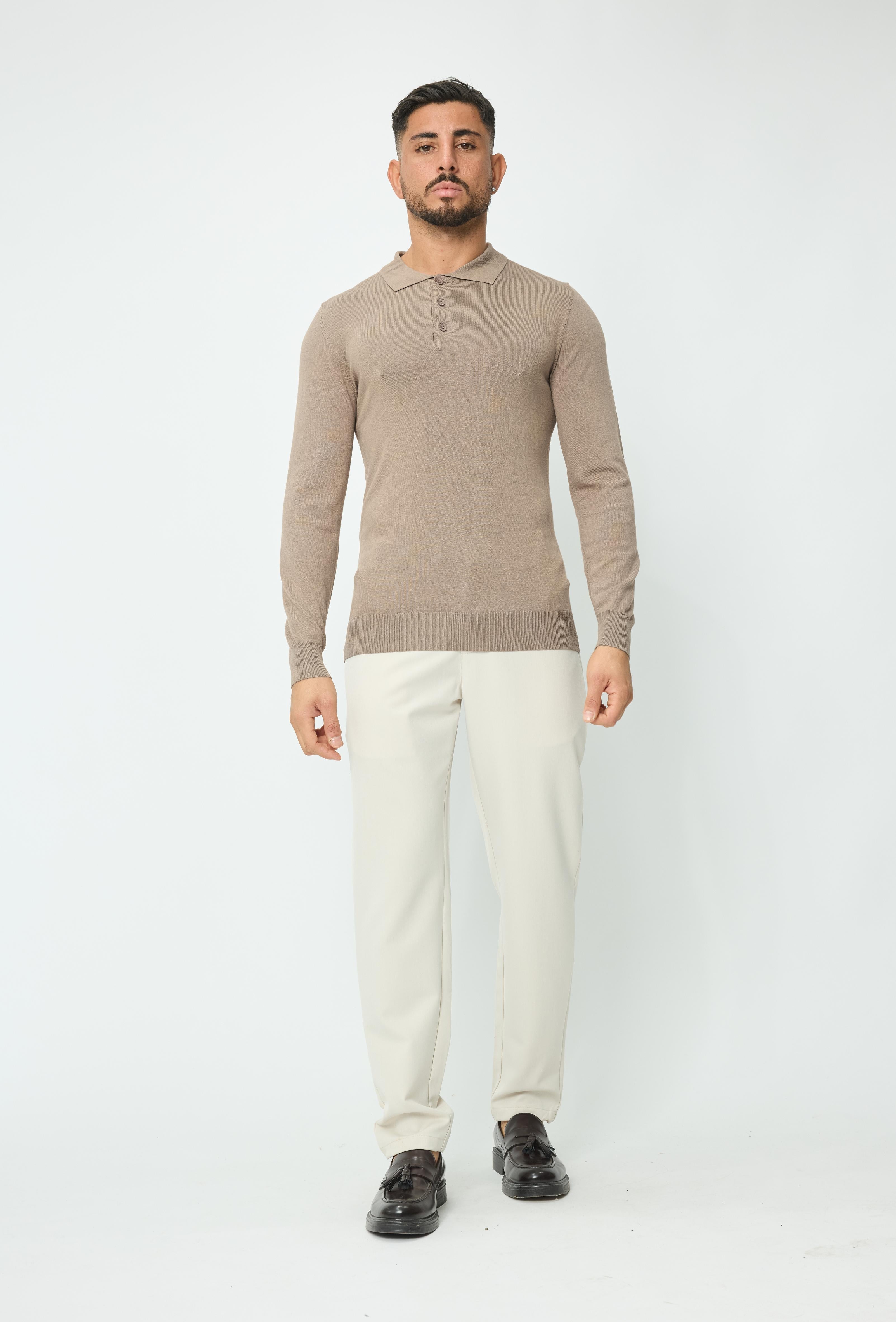 Trui met overhemdkraag