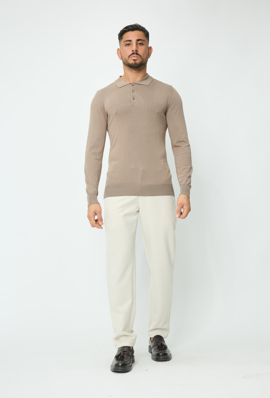 Trui met overhemdkraag