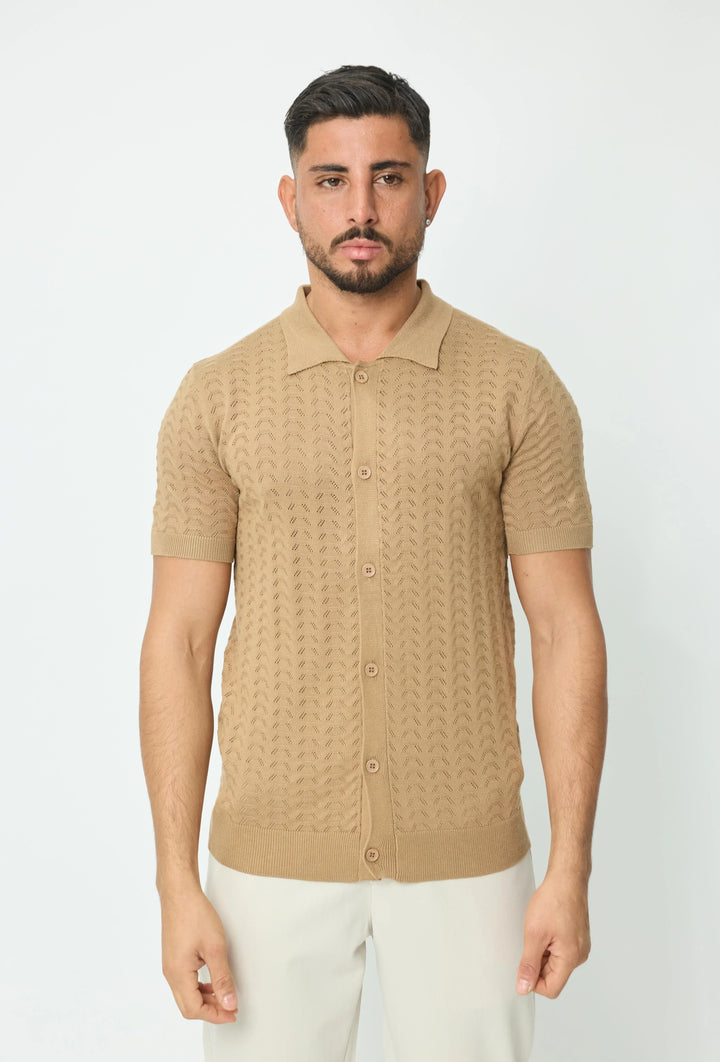 Effen trui met korte mouwen