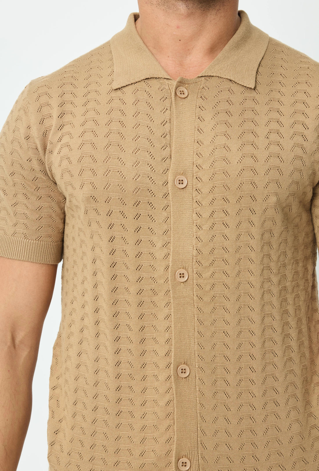 Effen trui met korte mouwen