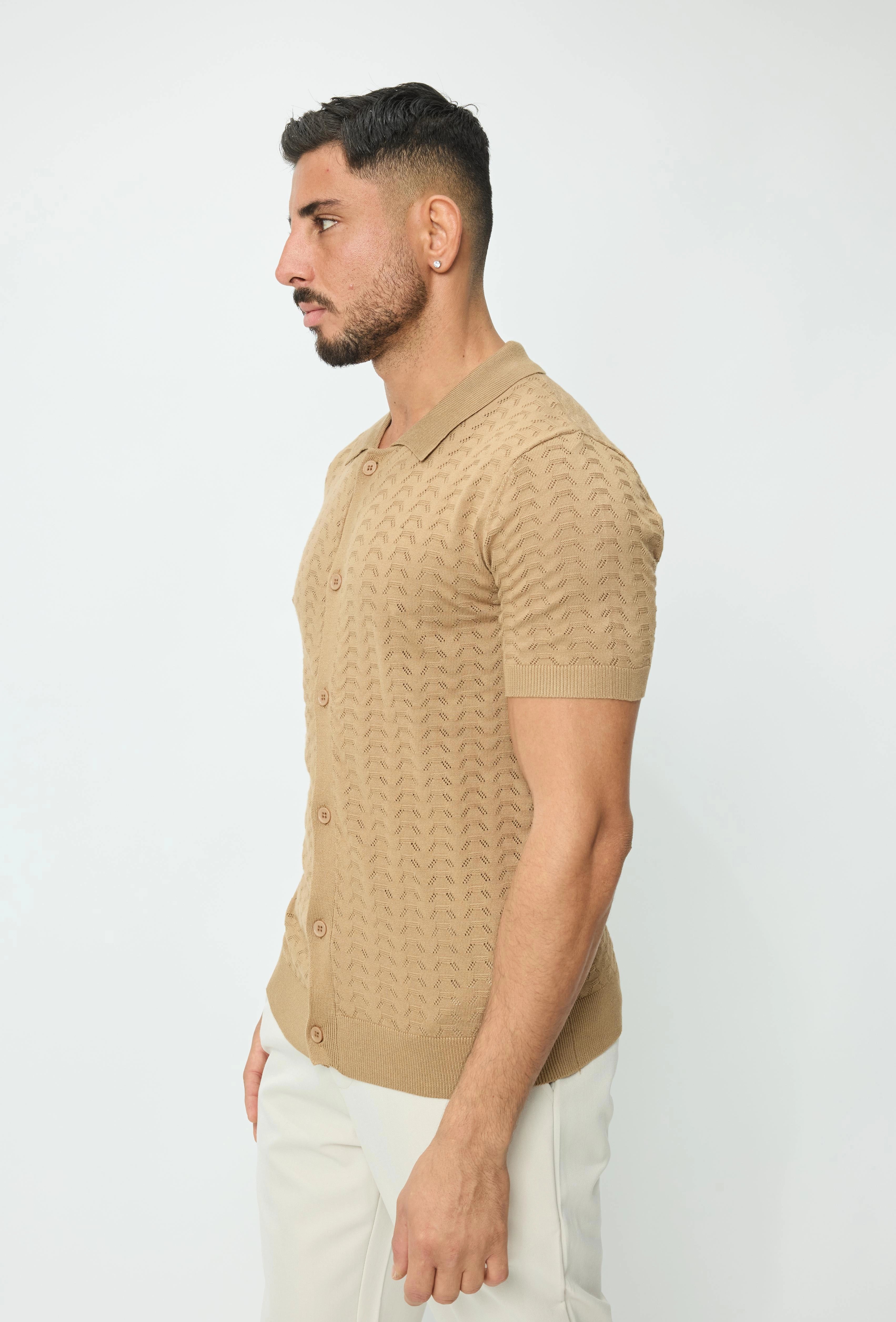 Effen trui met korte mouwen