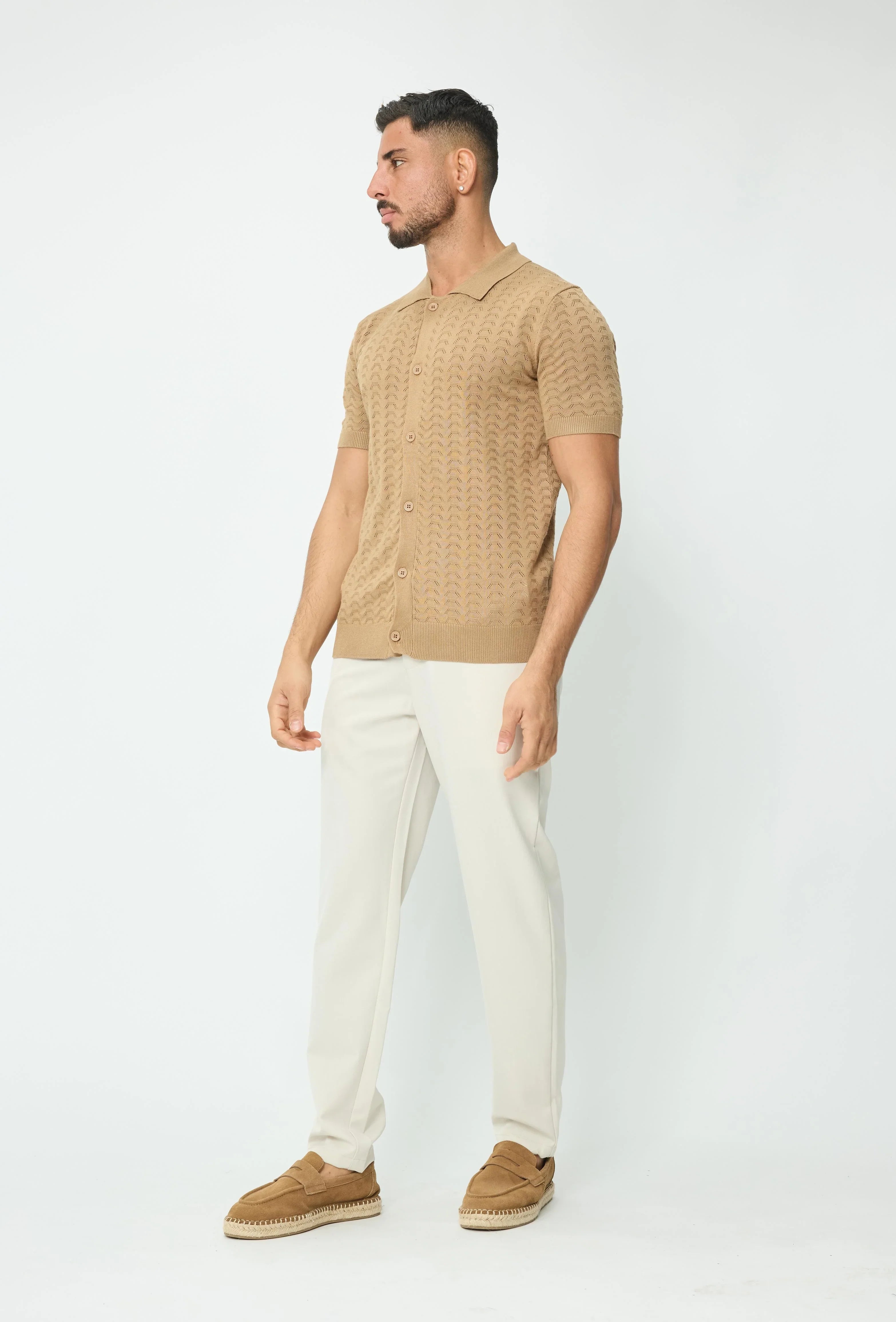 Effen trui met korte mouwen