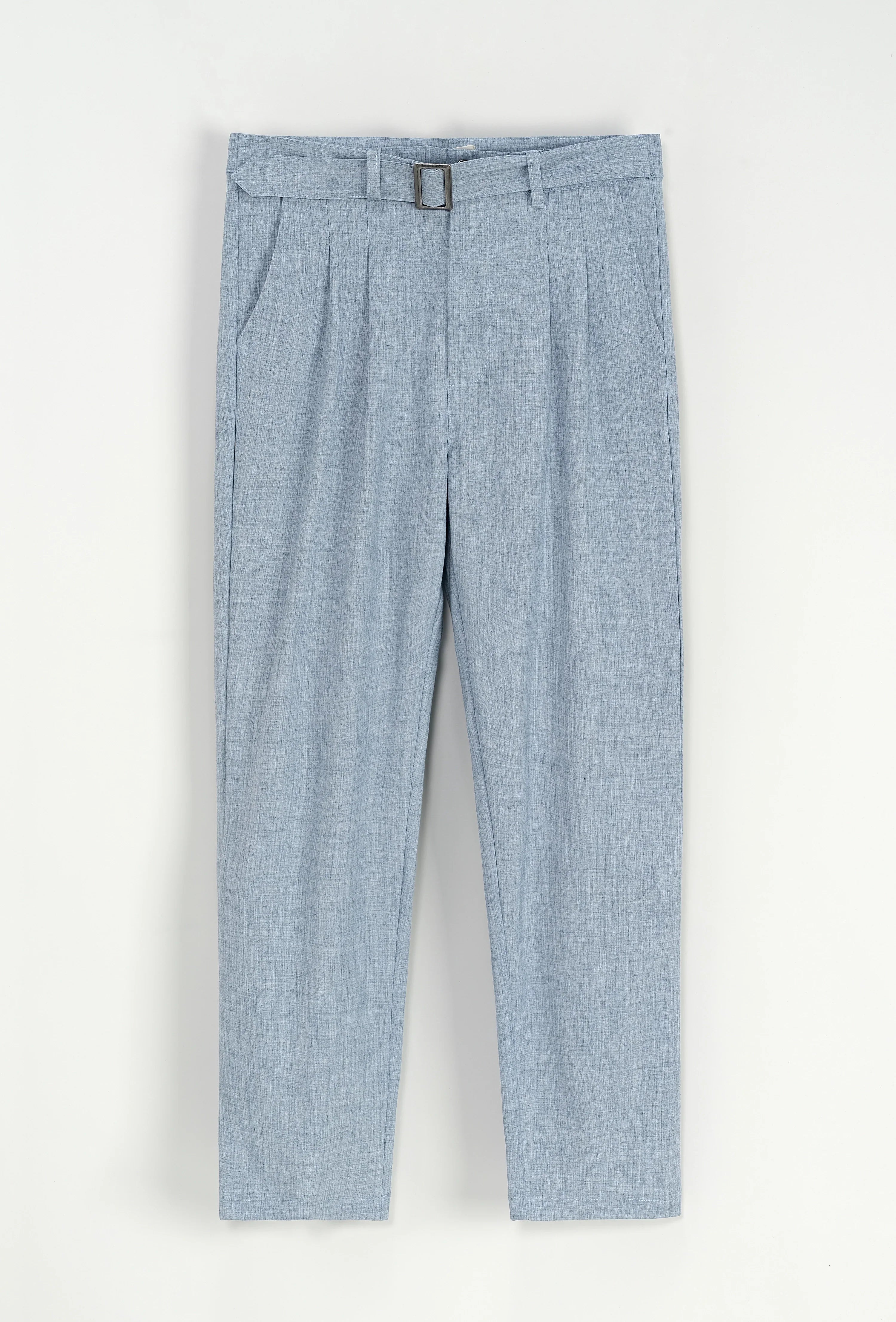 Effen broek met rechte snit