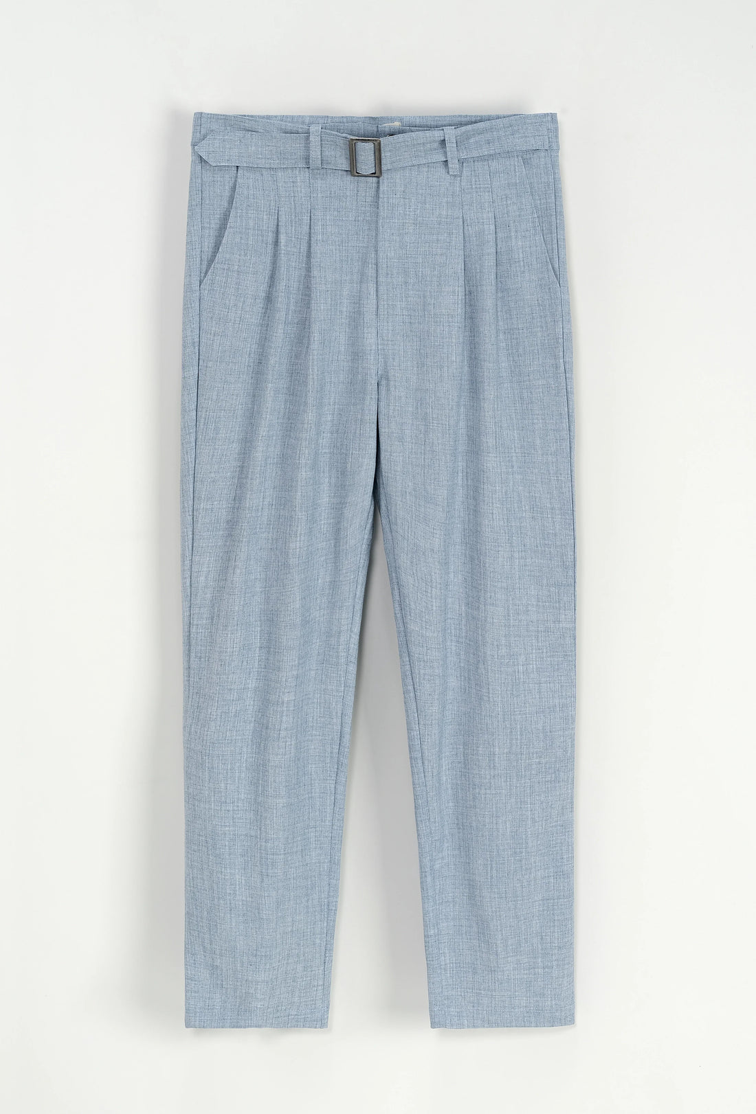 Effen broek met rechte snit