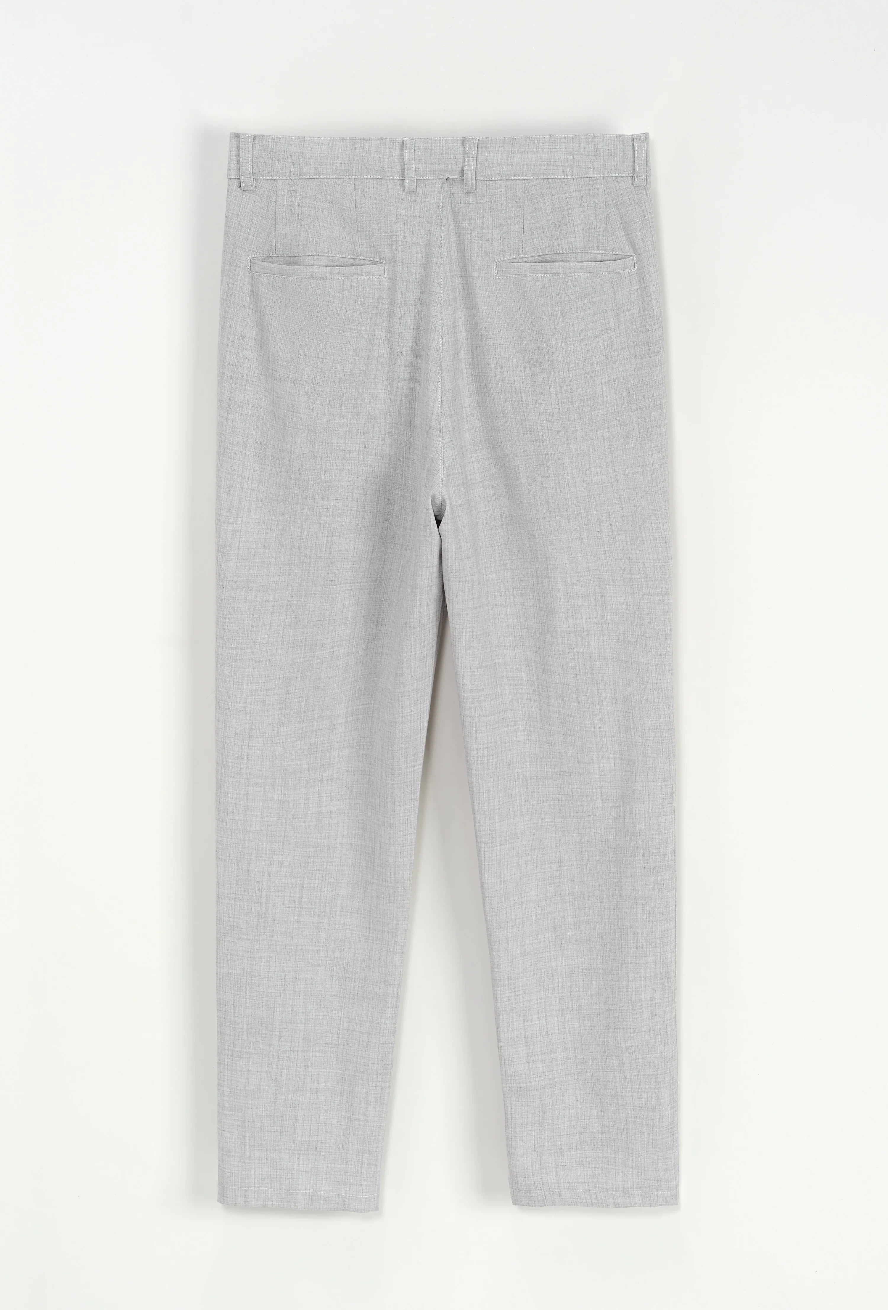 Effen broek met rechte snit