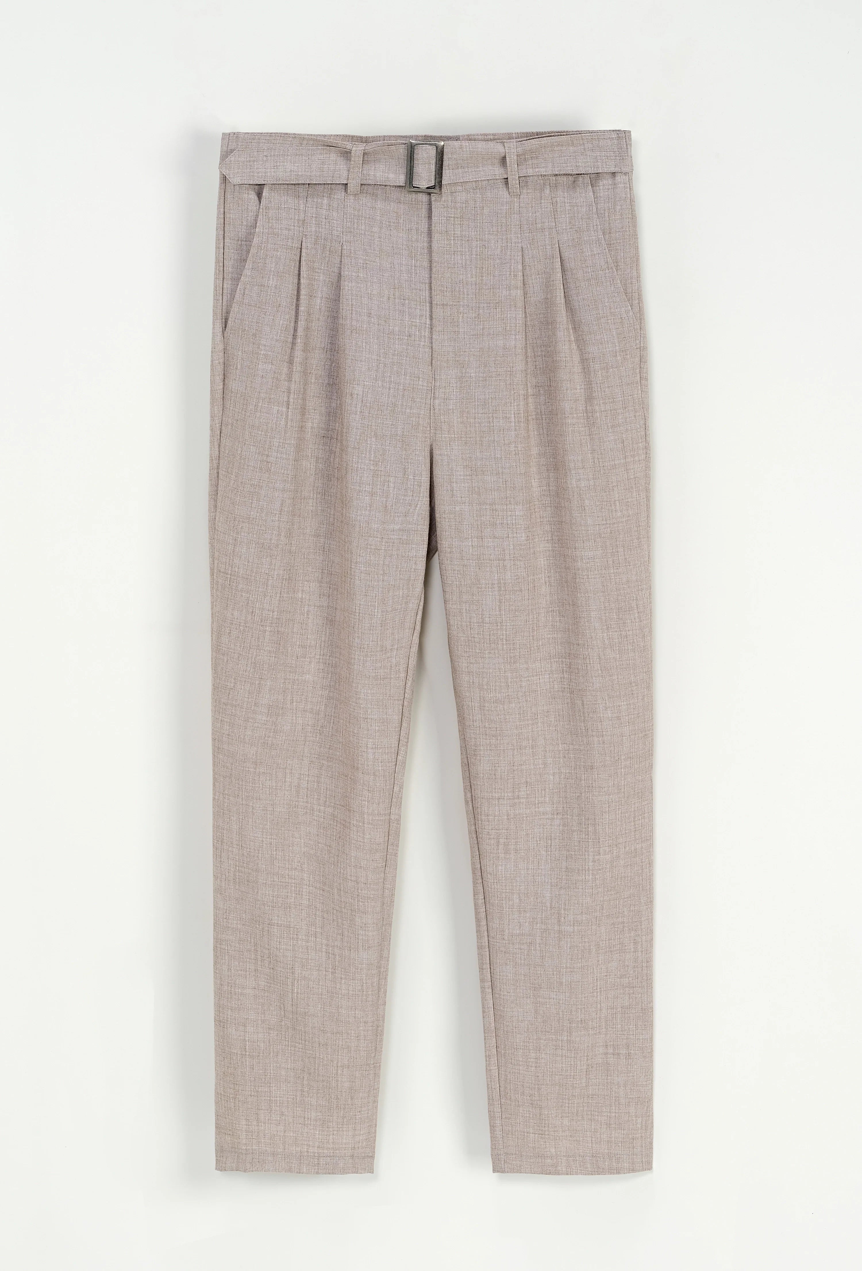 Effen broek met rechte snit