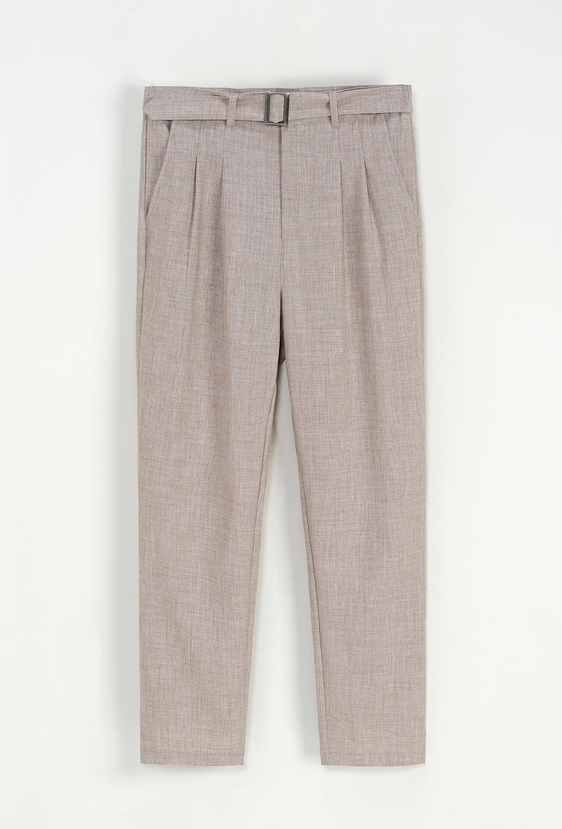 Effen broek met rechte snit