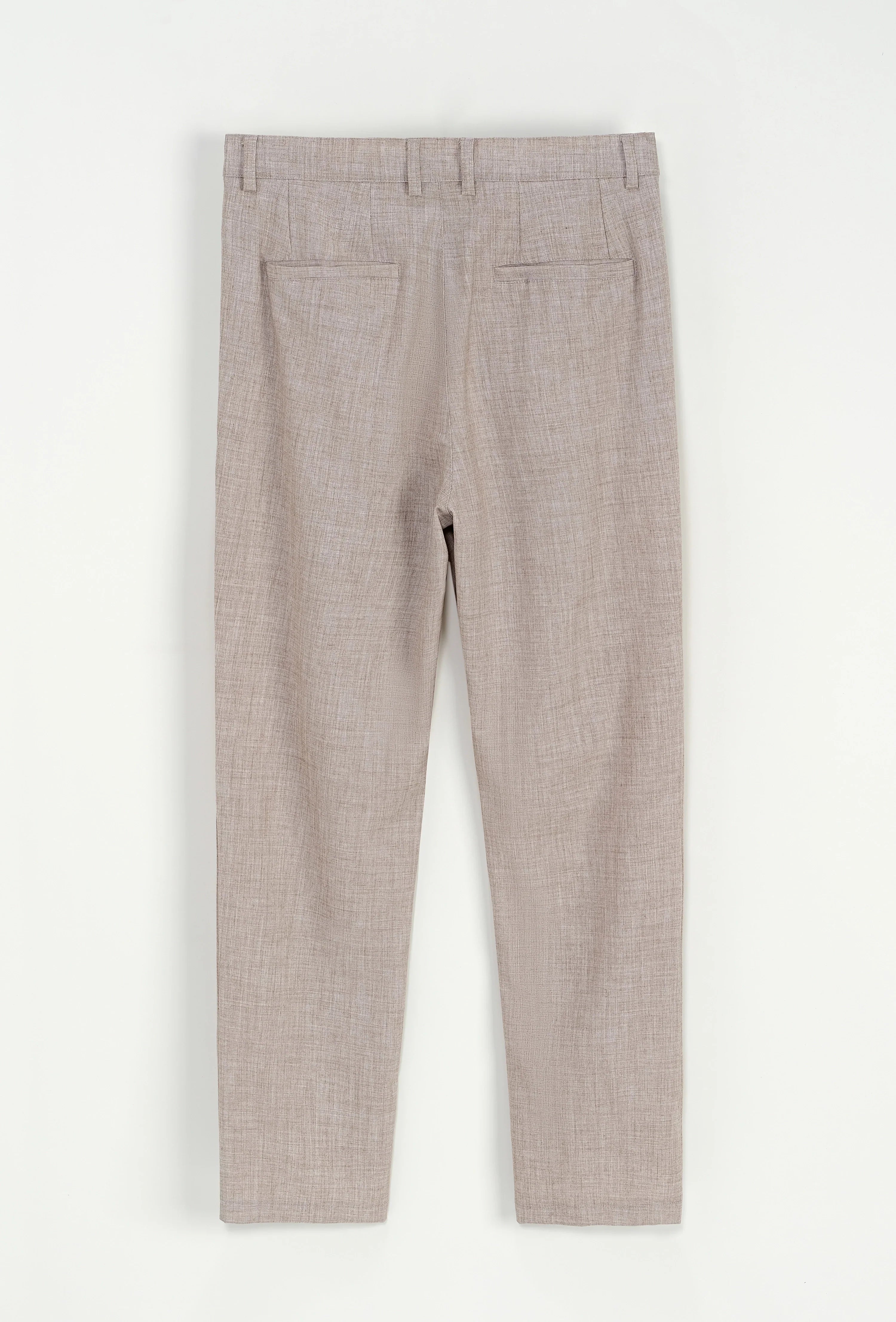 Effen broek met rechte snit