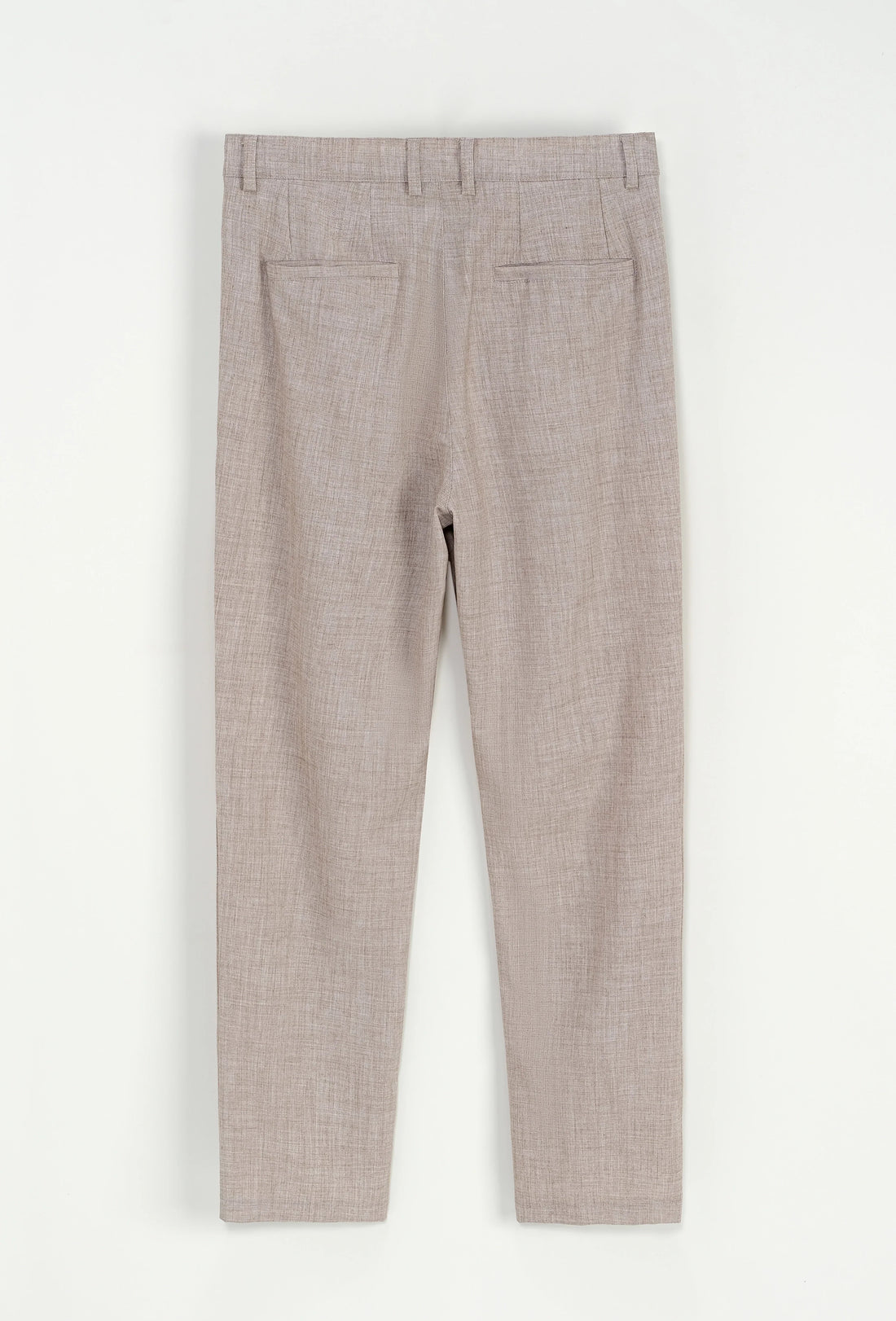 Effen broek met rechte snit