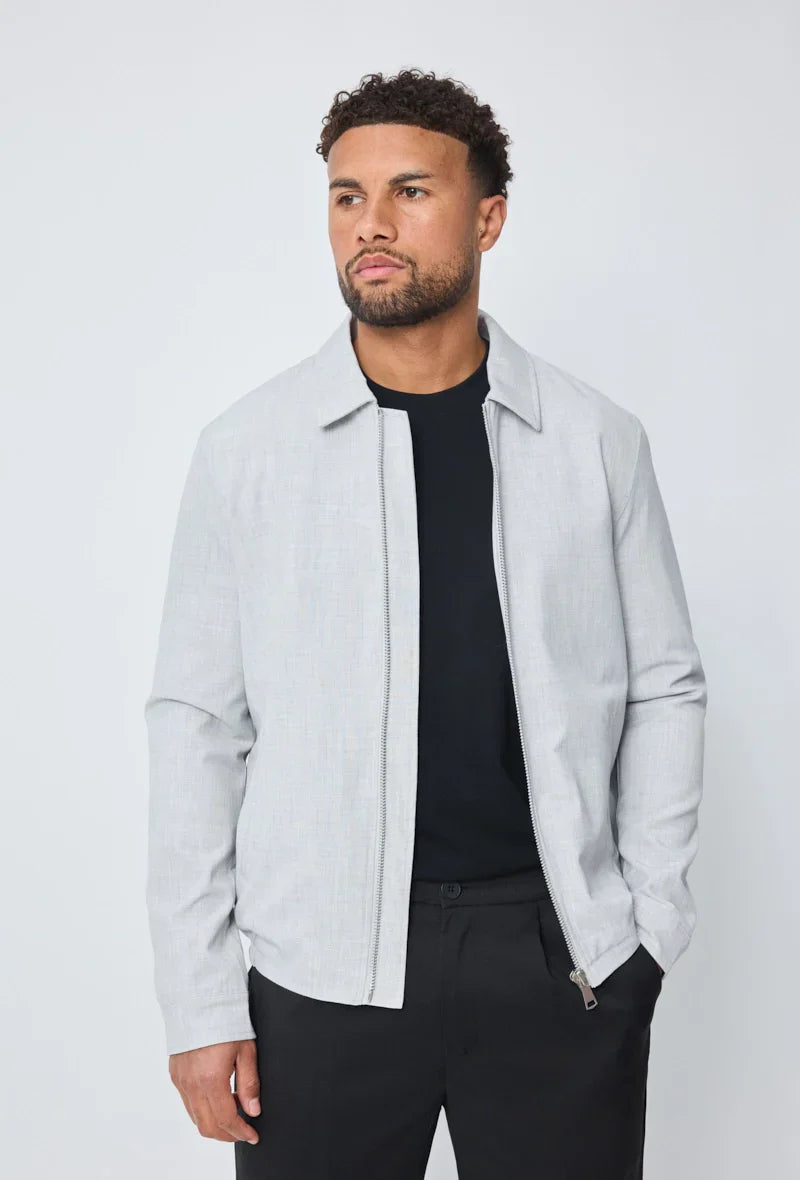 Effen jas met lange mouwen