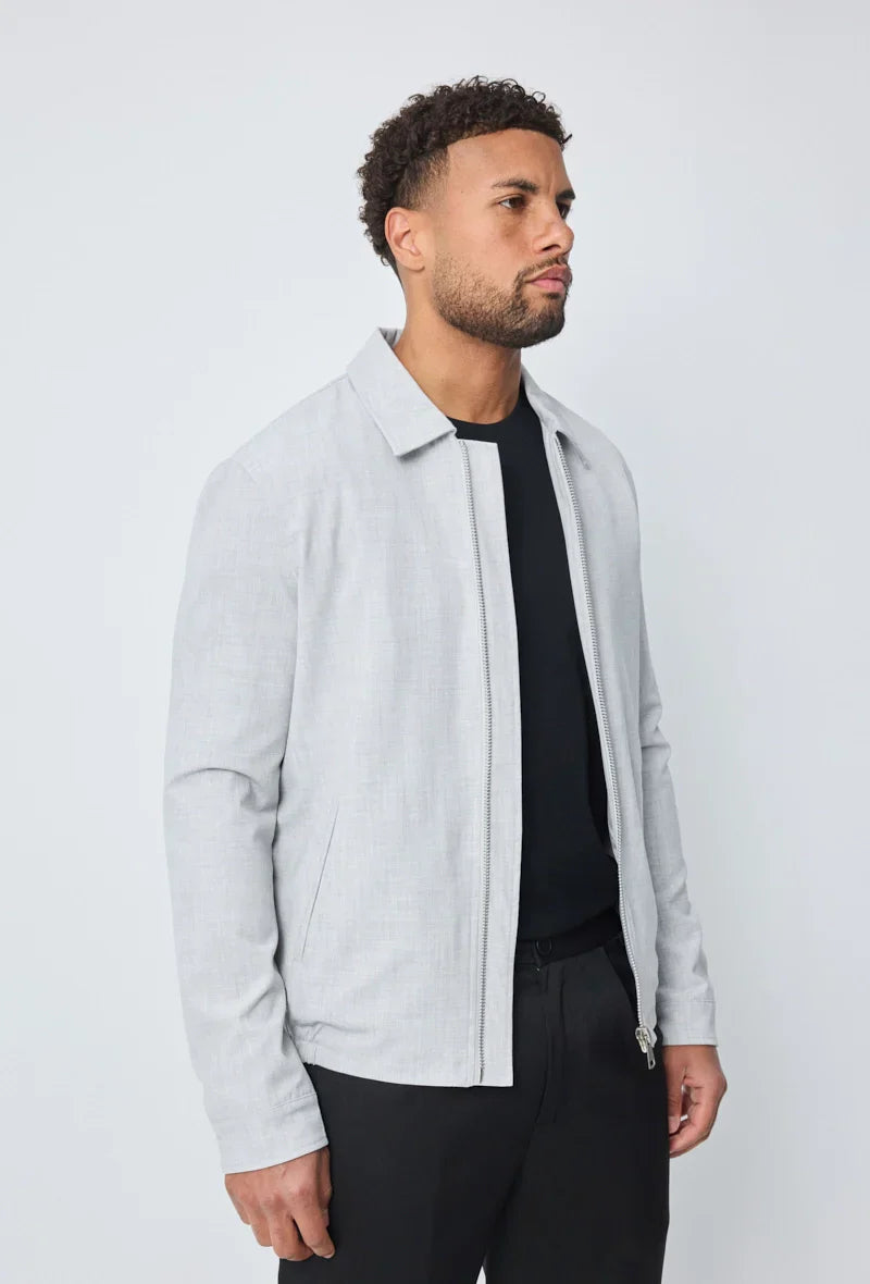 Effen jas met lange mouwen