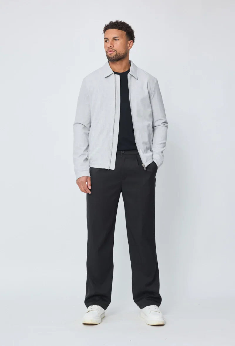 Effen jas met lange mouwen