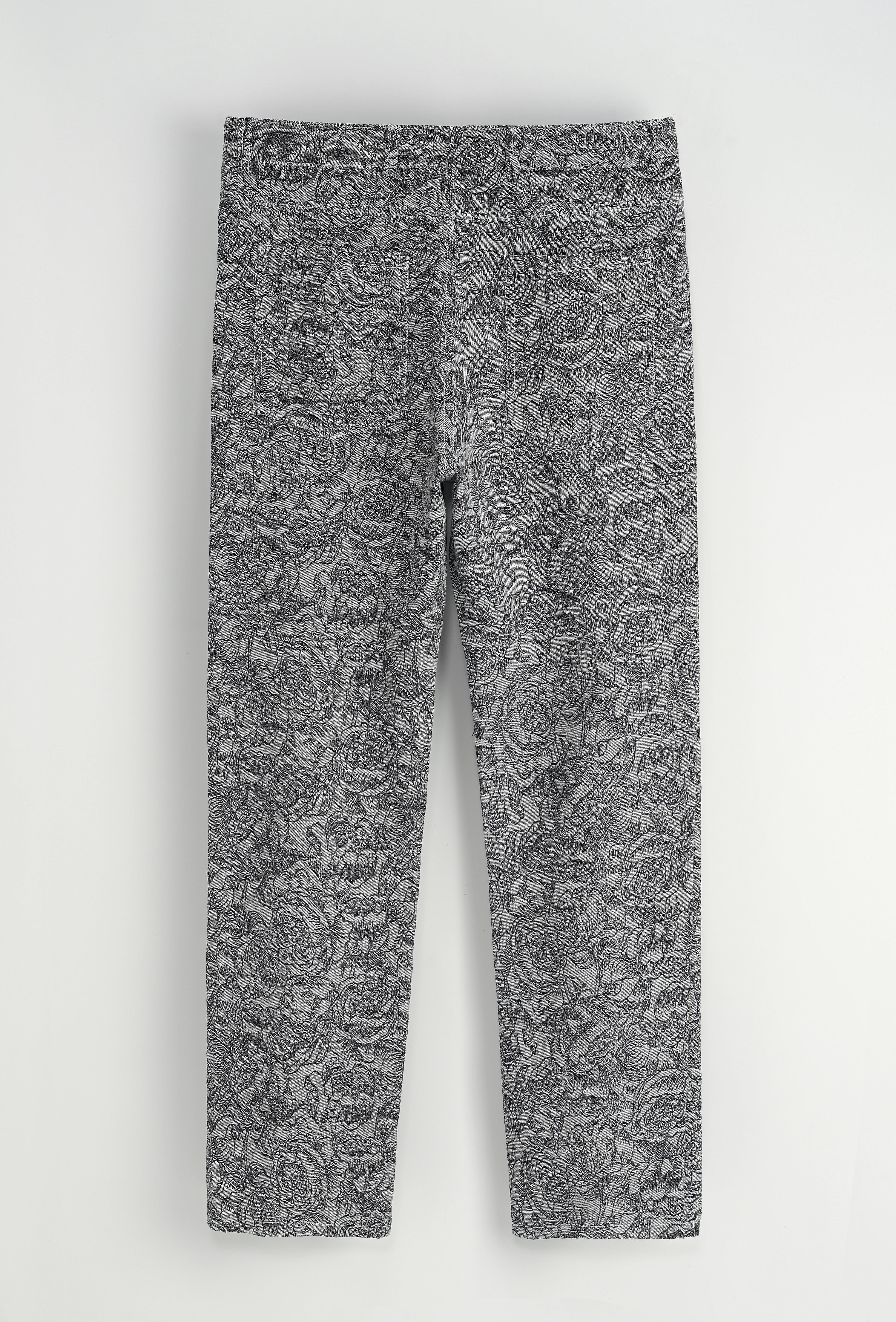 Set van een jas en broek zonder capuchon met bloemenmotief