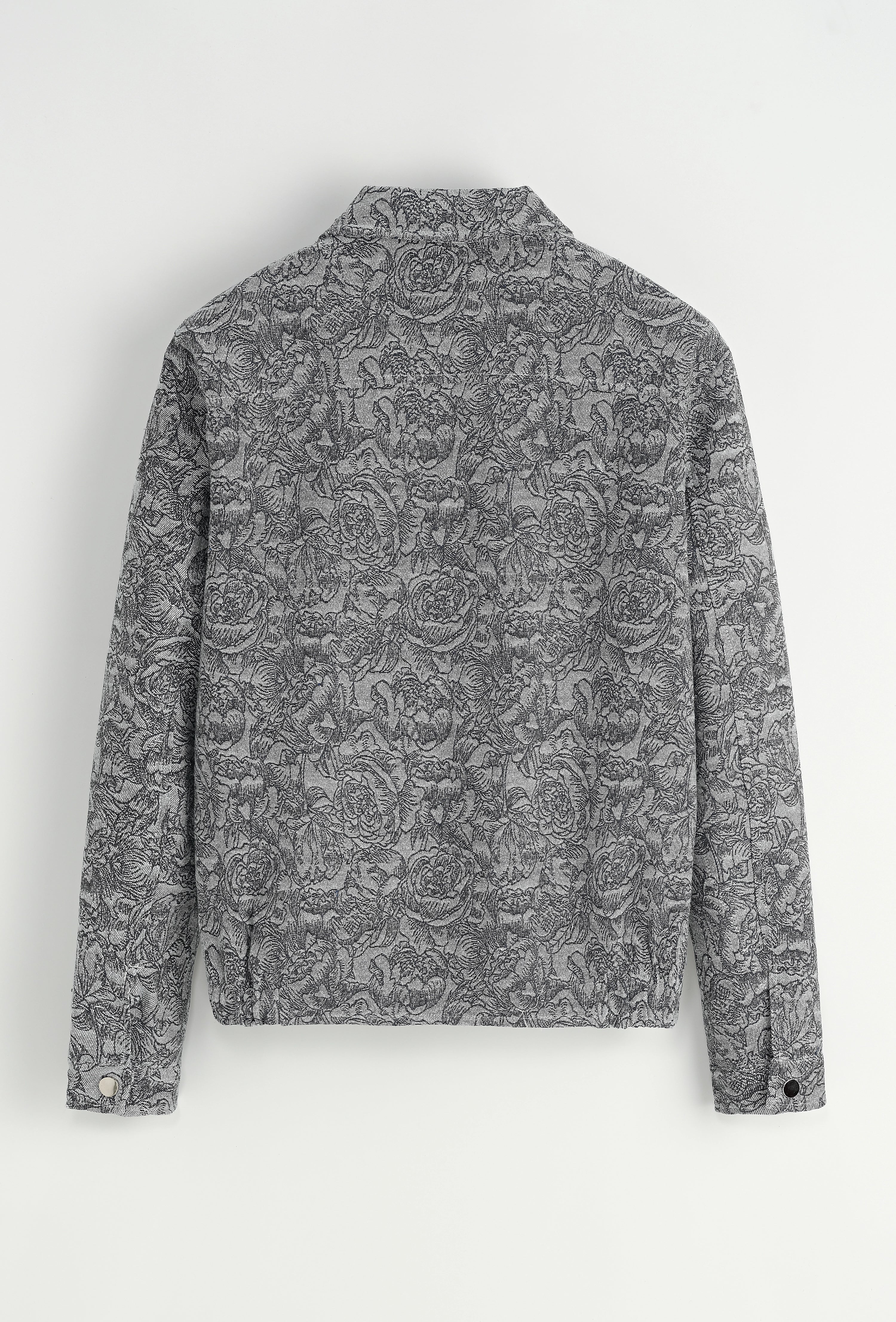 Set van een jas en broek zonder capuchon met bloemenmotief