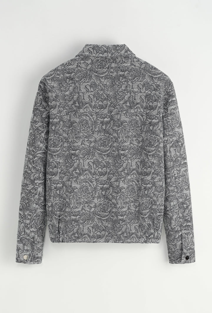 Set van een jas en broek zonder capuchon met bloemenmotief