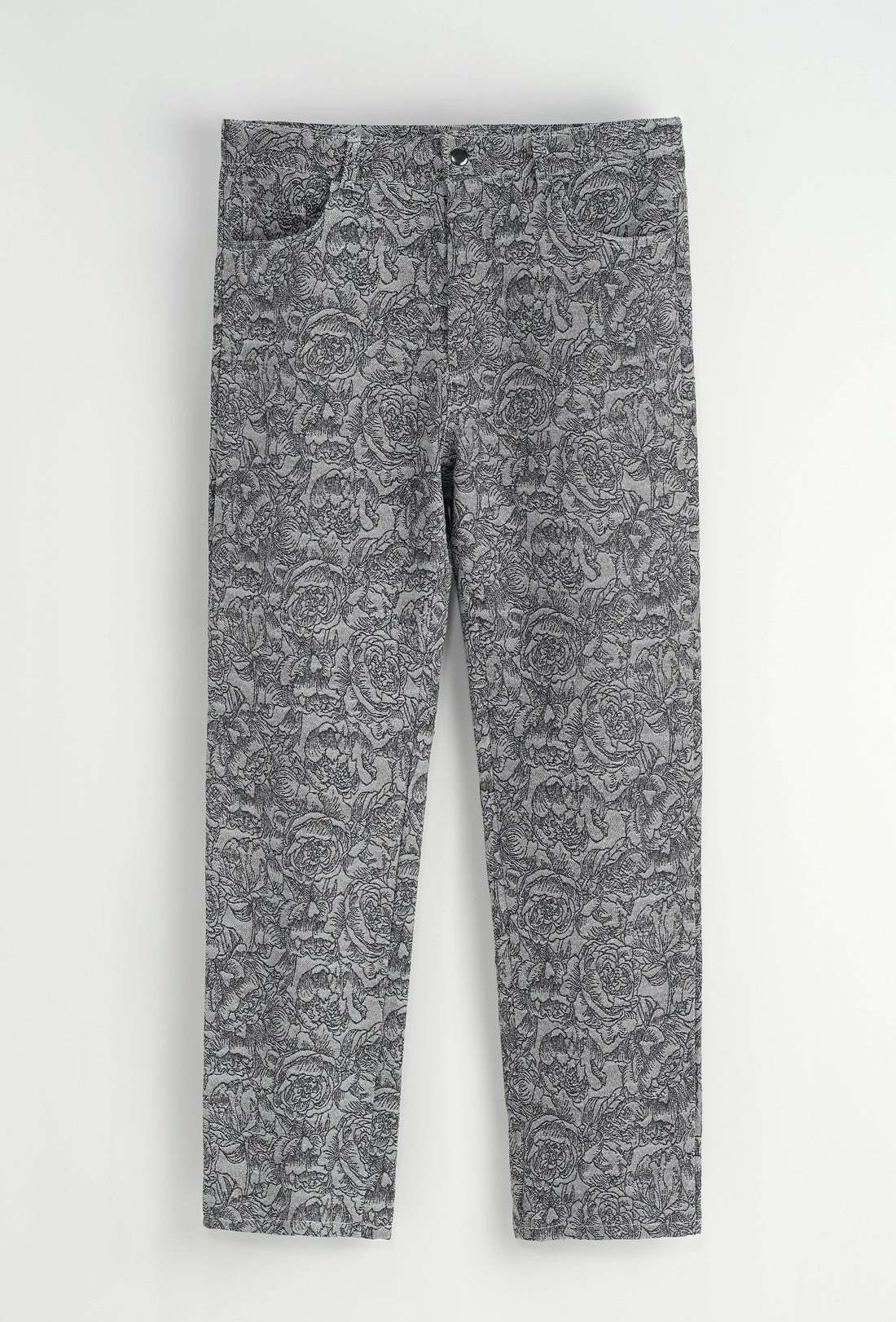 Set van een jas en broek zonder capuchon met bloemenmotief