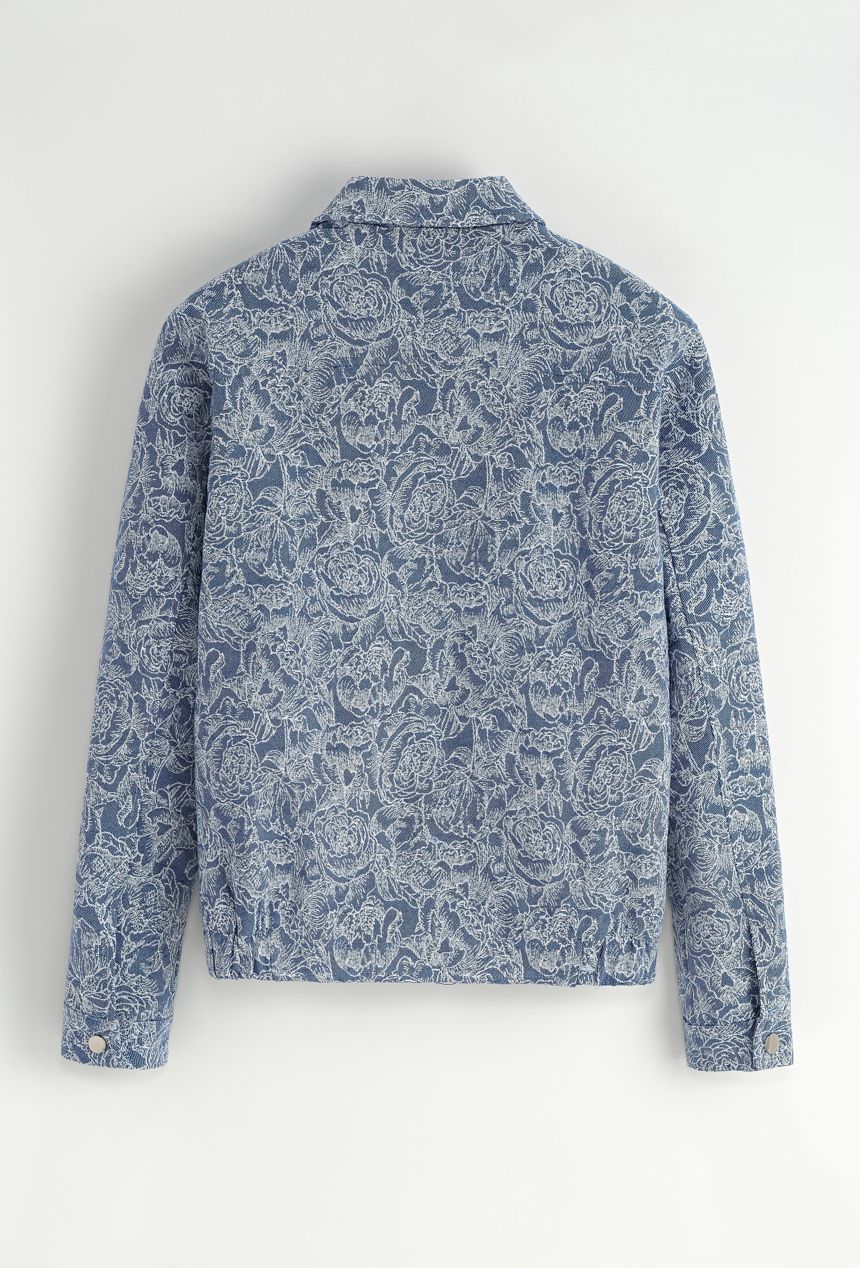 Set van een jas en broek zonder capuchon met bloemenmotief