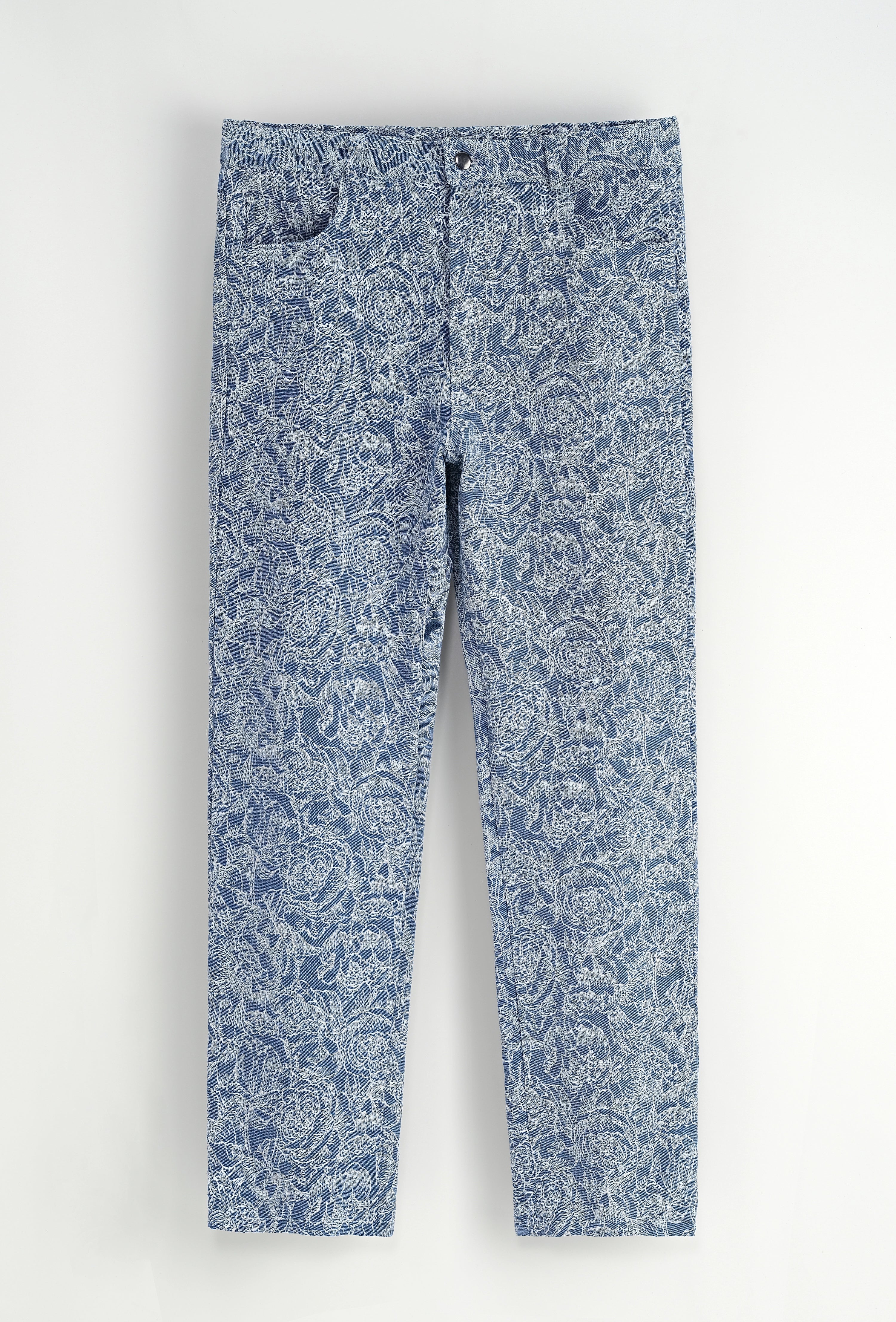 Set van een jas en broek zonder capuchon met bloemenmotief