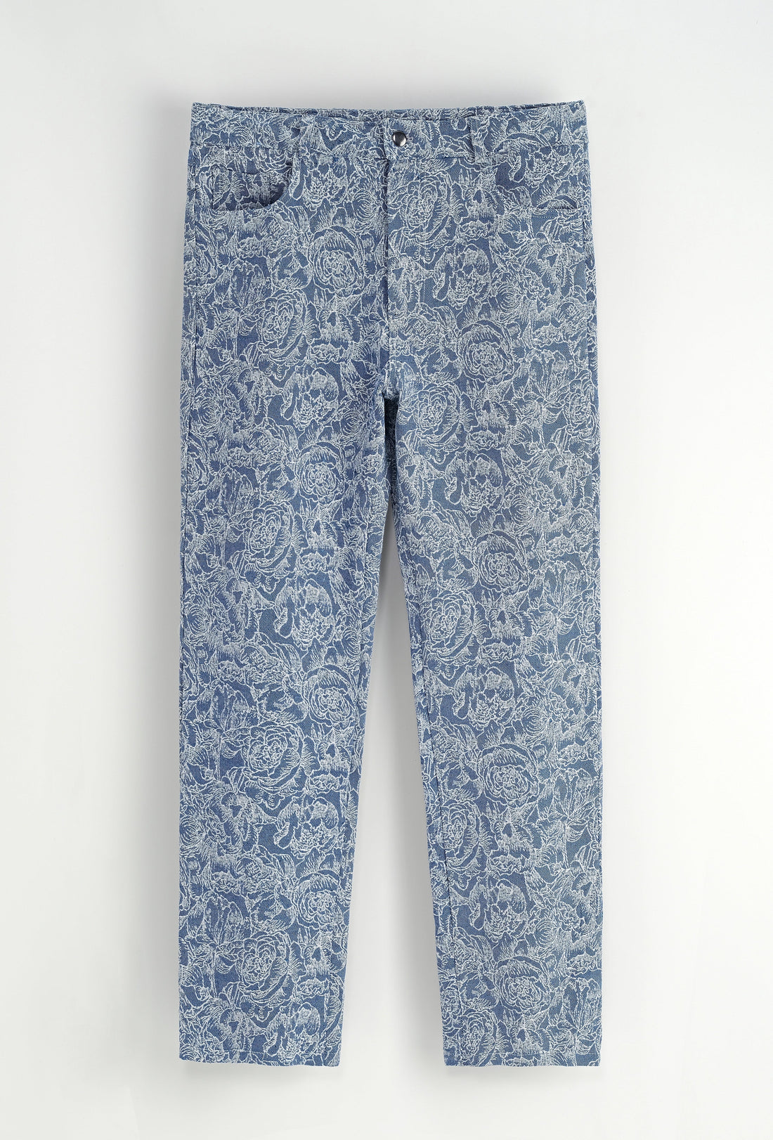 Set van een jas en broek zonder capuchon met bloemenmotief