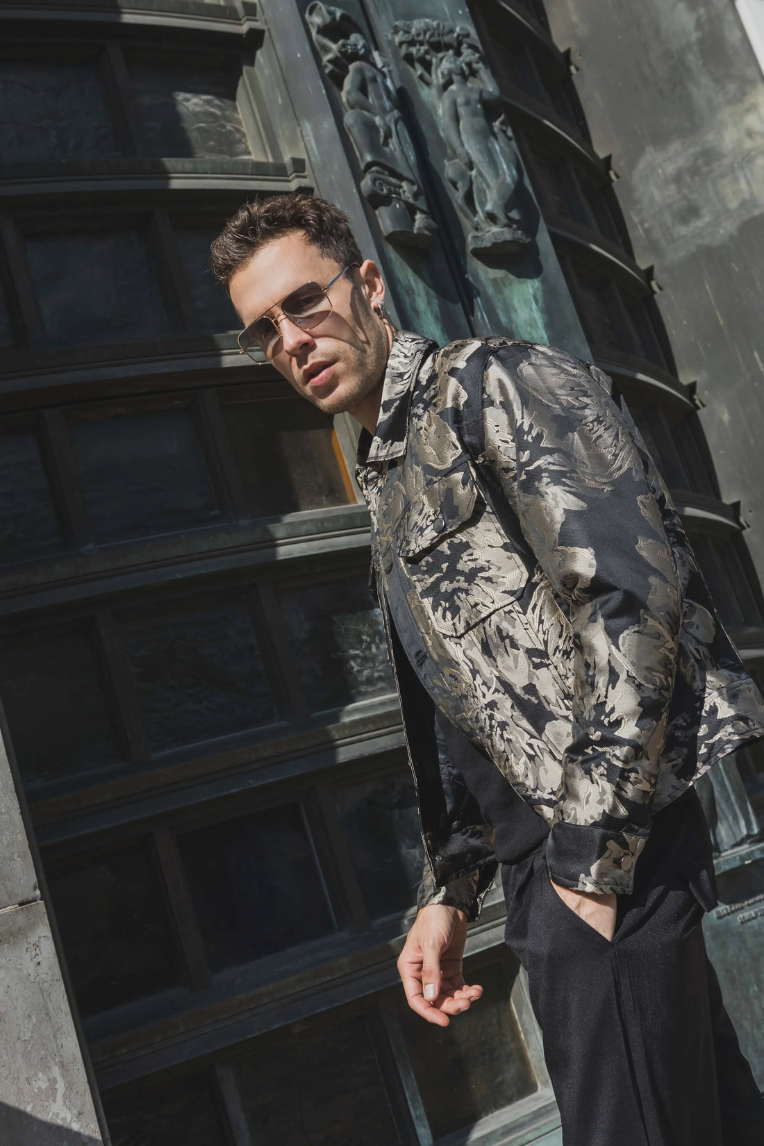 Jas met lange mouwen