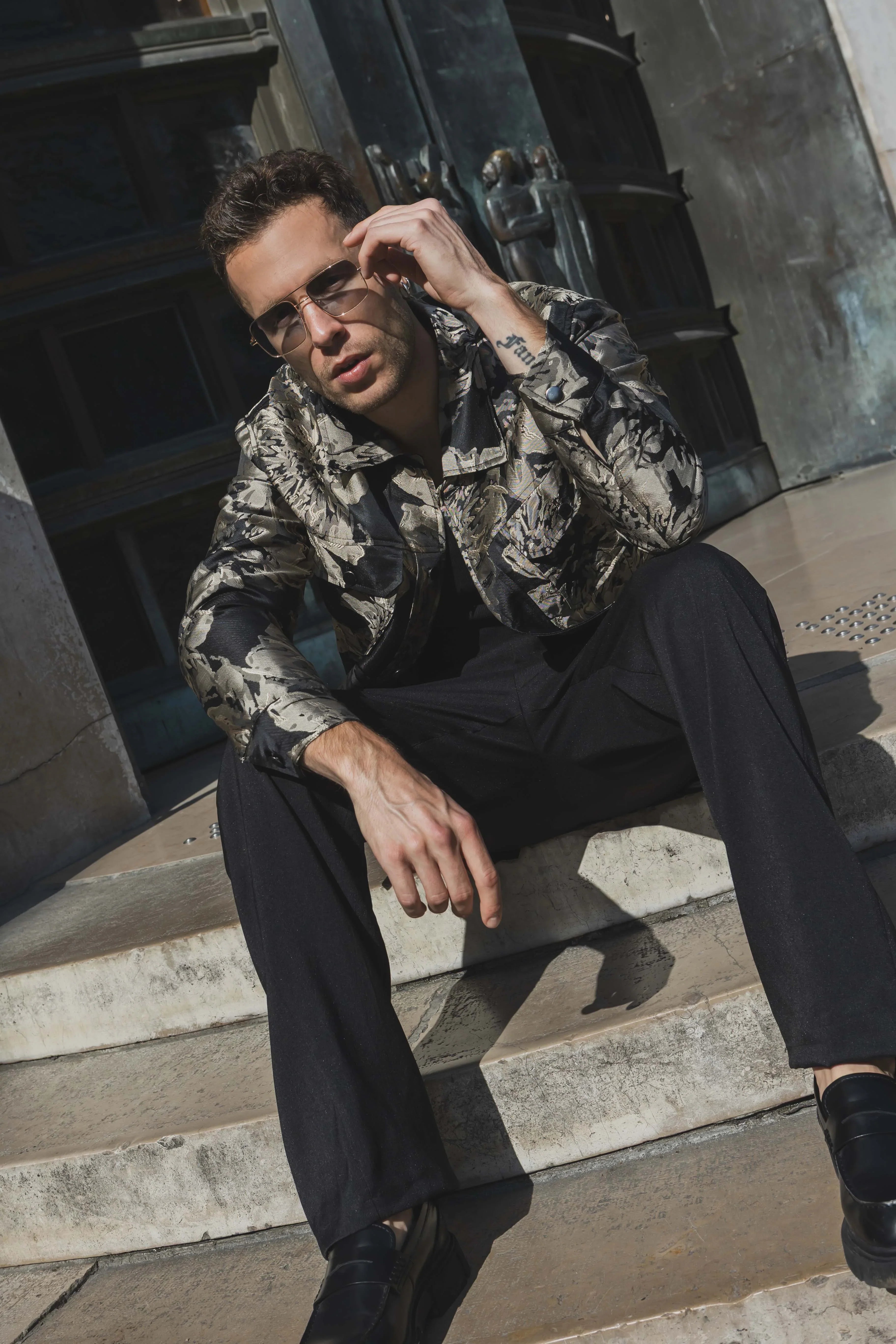 Jas met lange mouwen