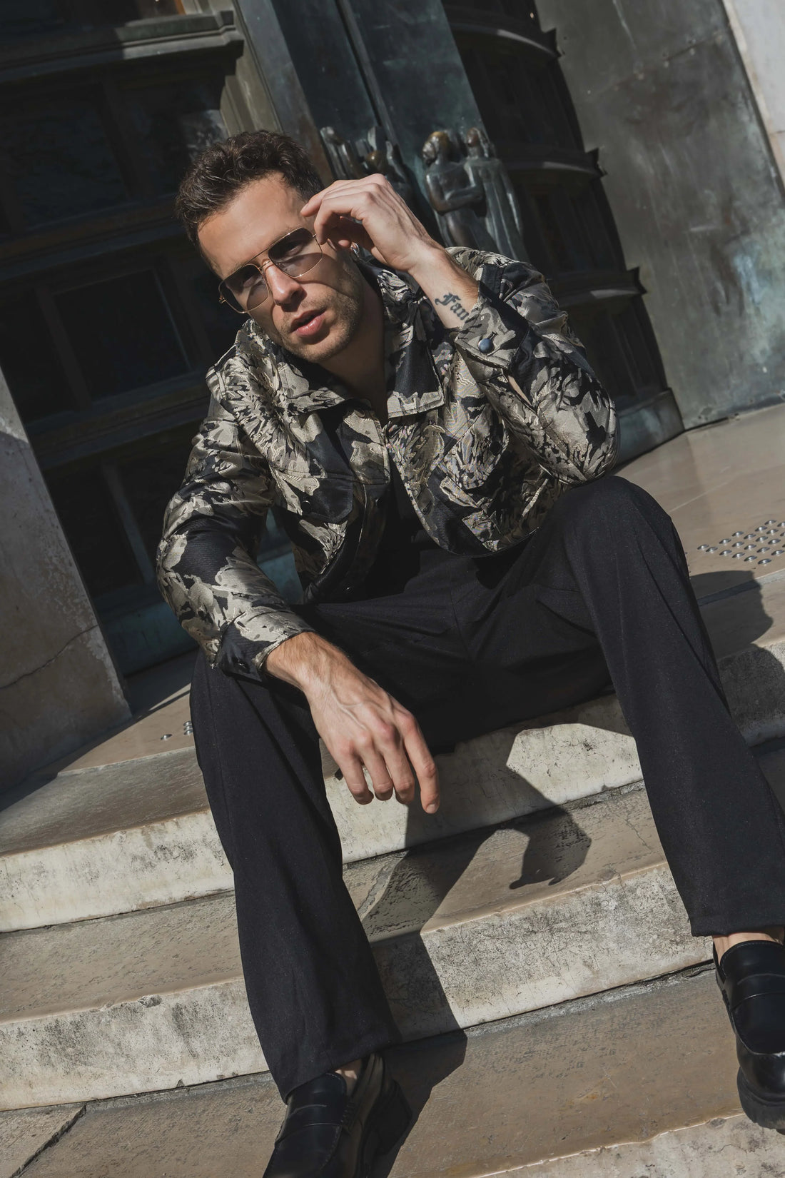 Jas met lange mouwen