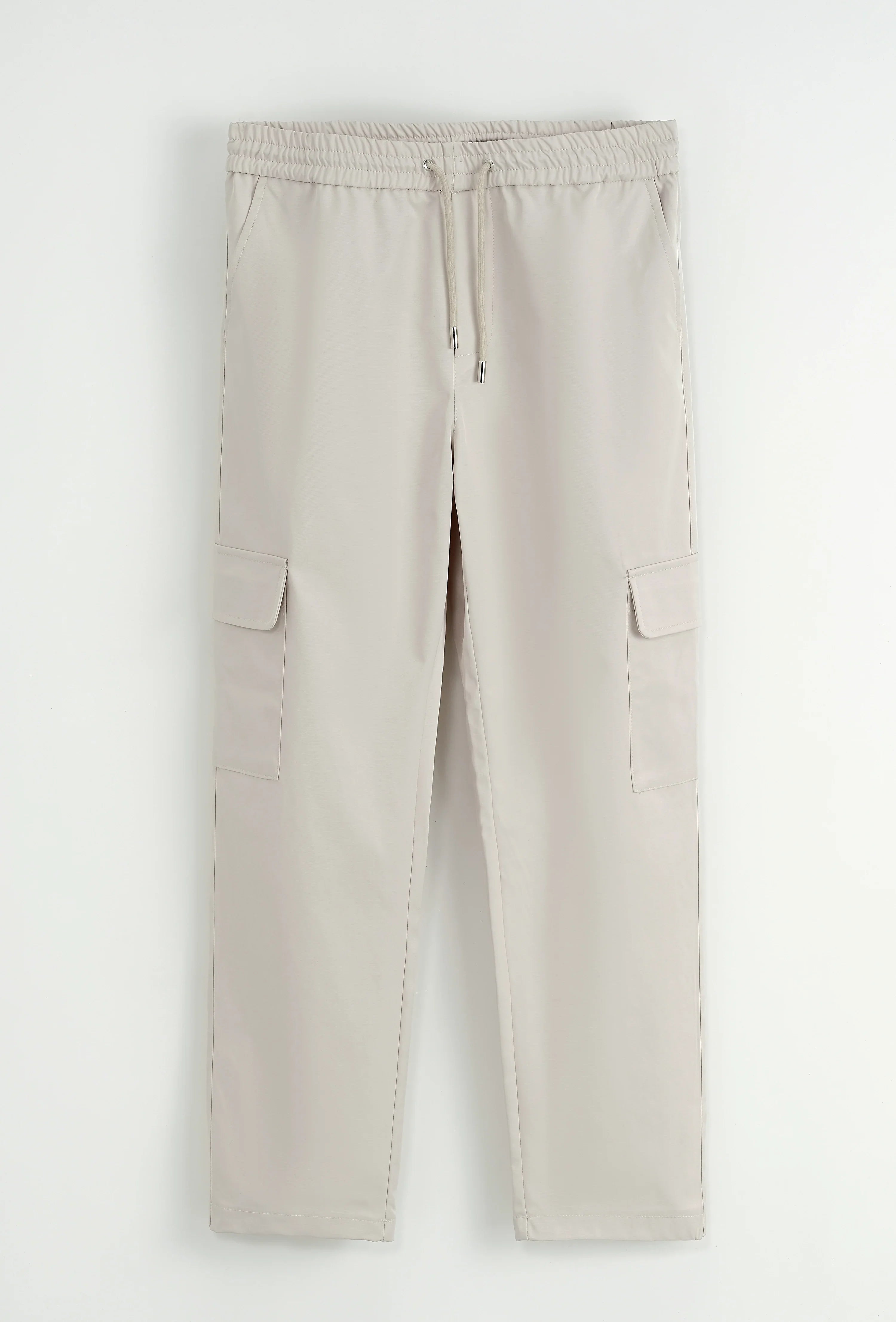 Effen jasset met capuchon en zakken