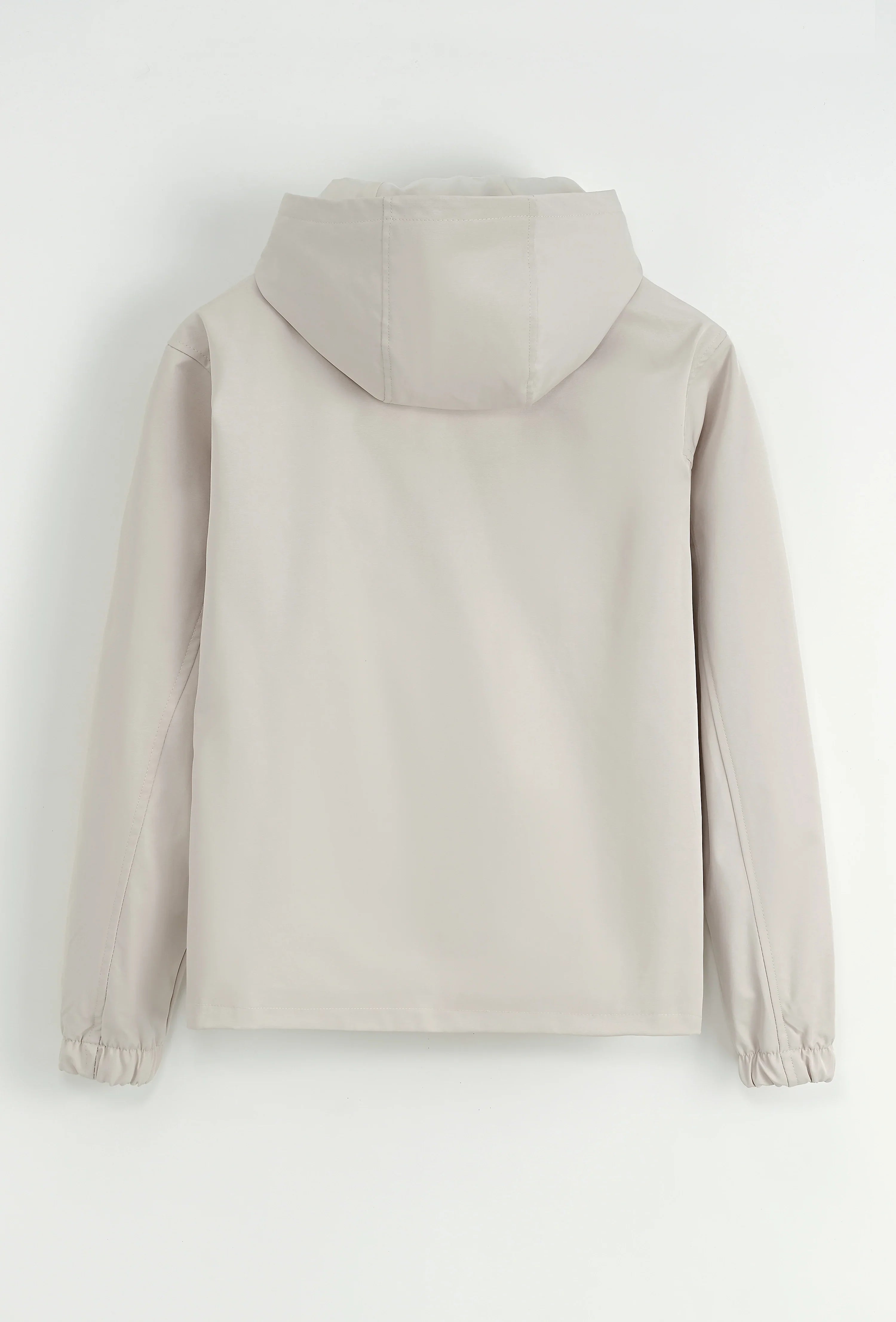 Effen jasset met capuchon en zakken