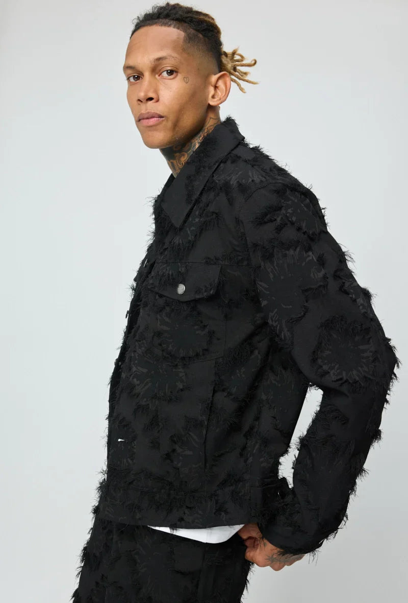 Set van effen jas en broek