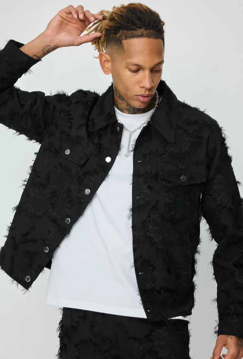 Set van effen jas en broek