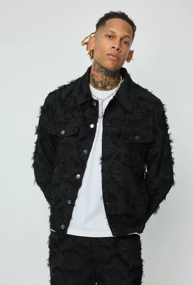 Set van effen jas en broek