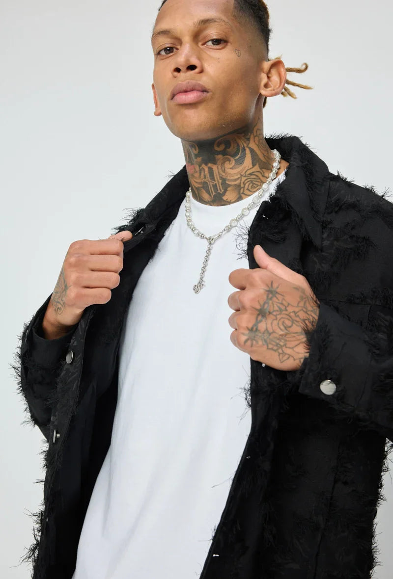 Set van effen jas en broek