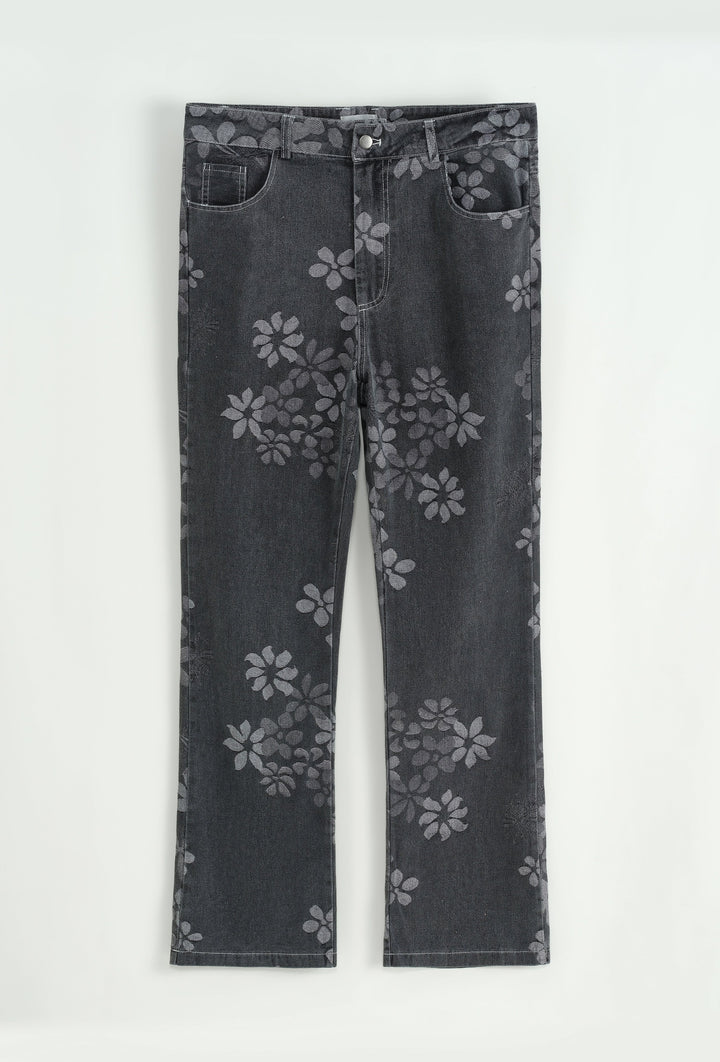 Set van jasje en broek met bloemenmotief