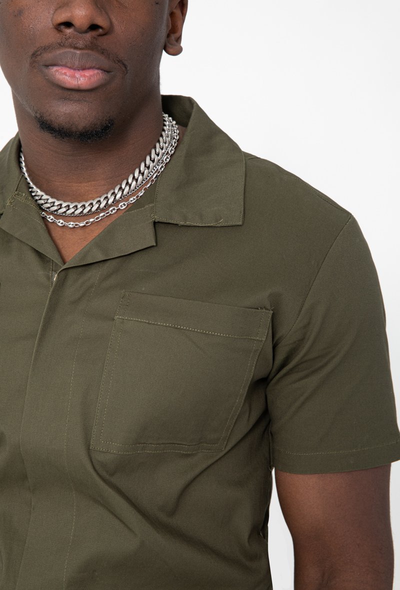 Comfortabele canvas playsuit