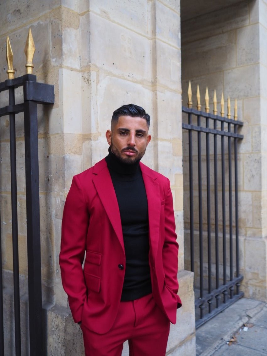 Klassieke pakset met kraag