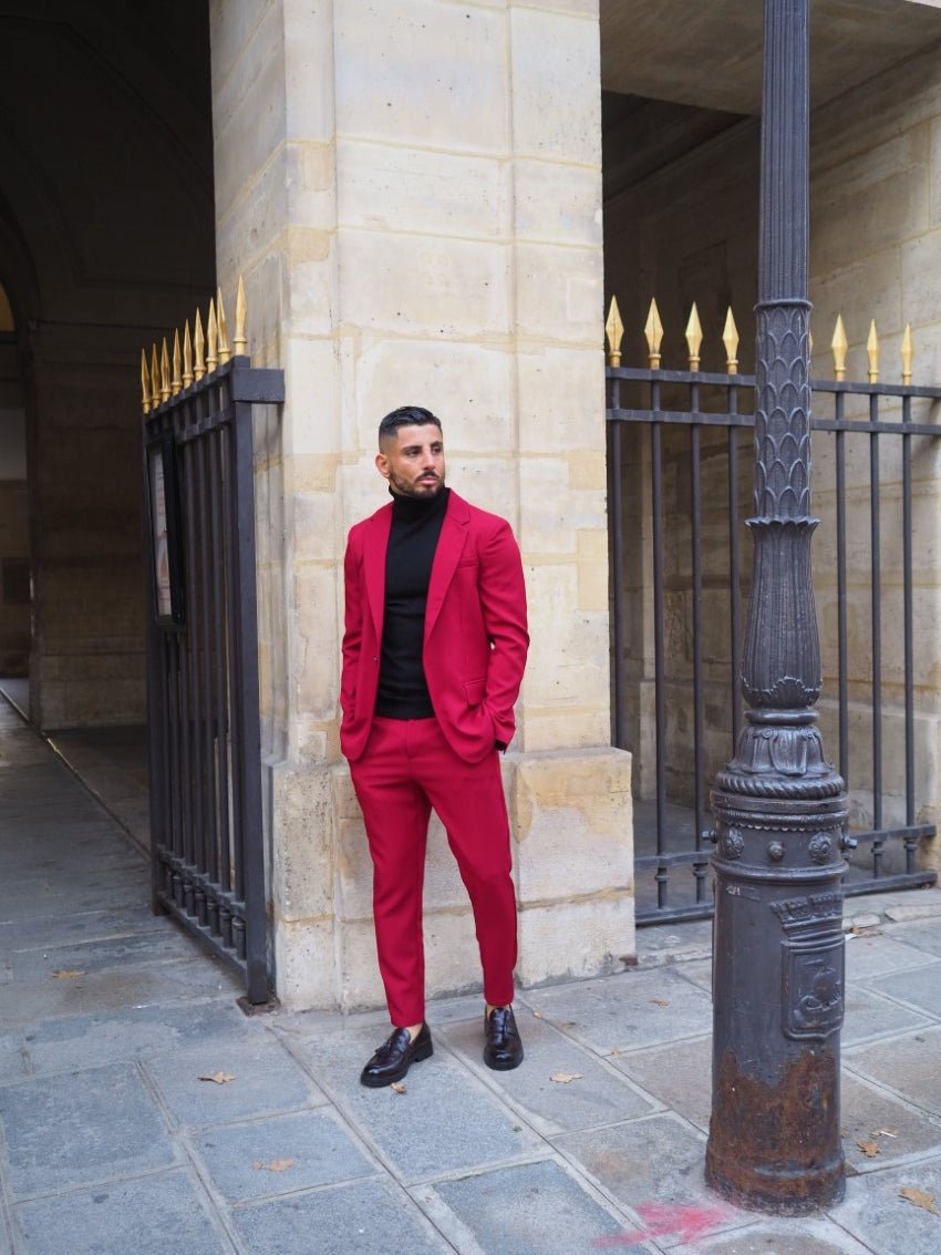 Klassieke pakset met kraag