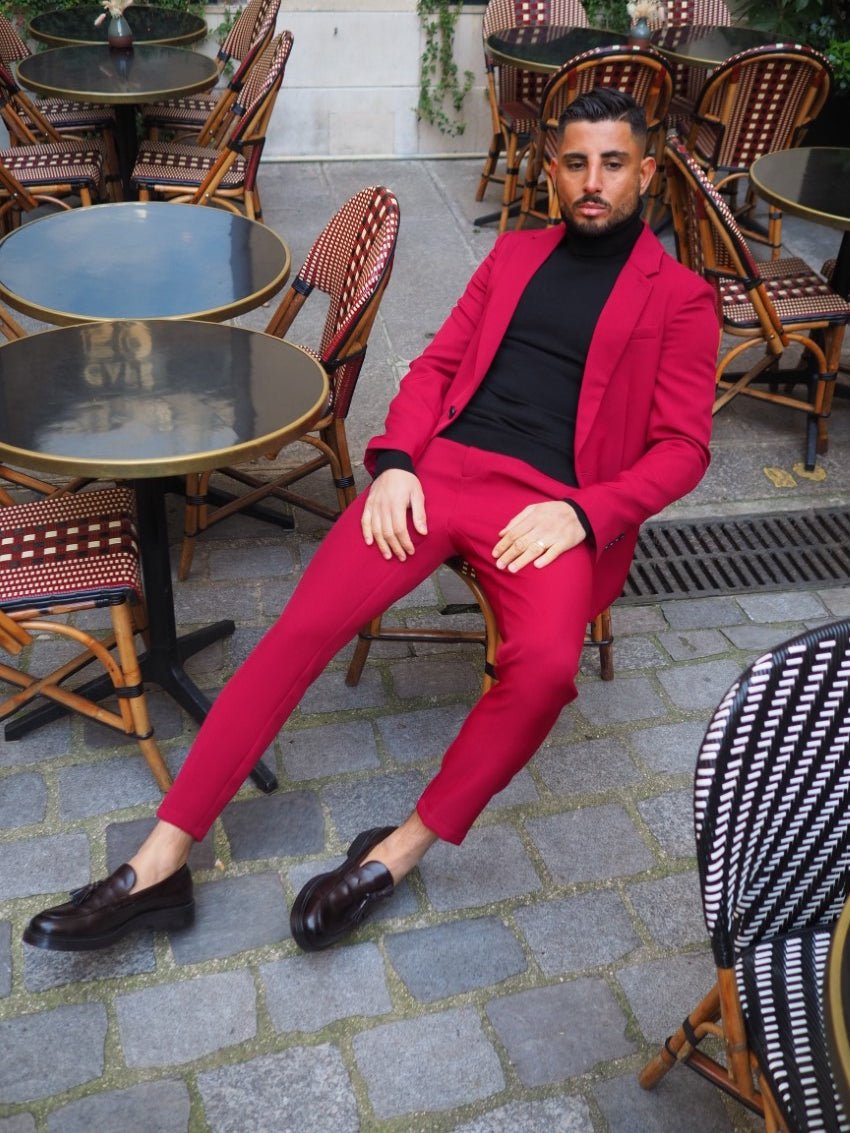 Klassieke pakset met kraag