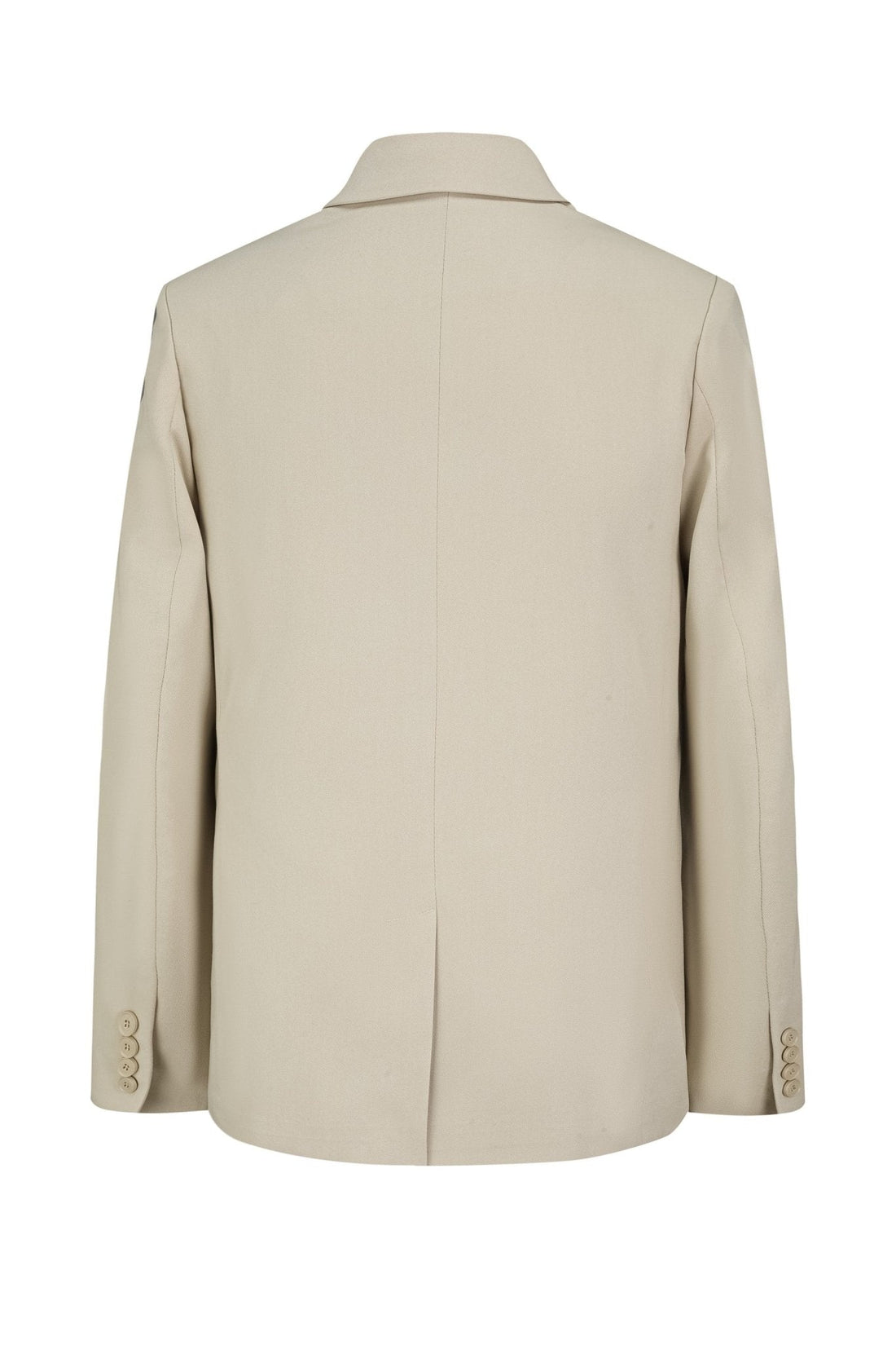 Set met dubbelrijs pak en gestrikte riem