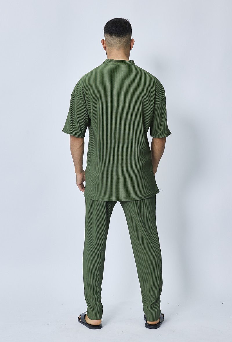 Casual geplooide set