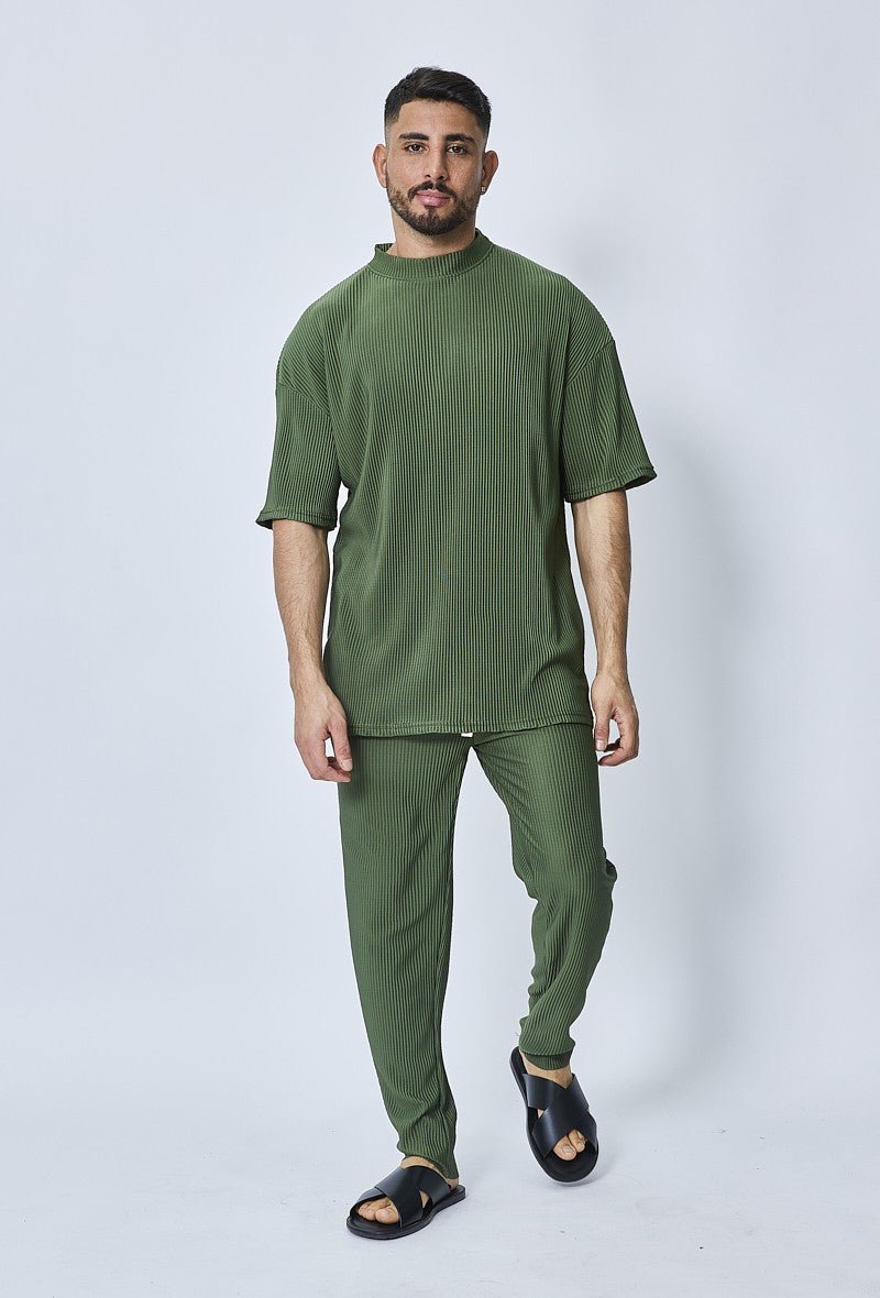 Casual geplooide set