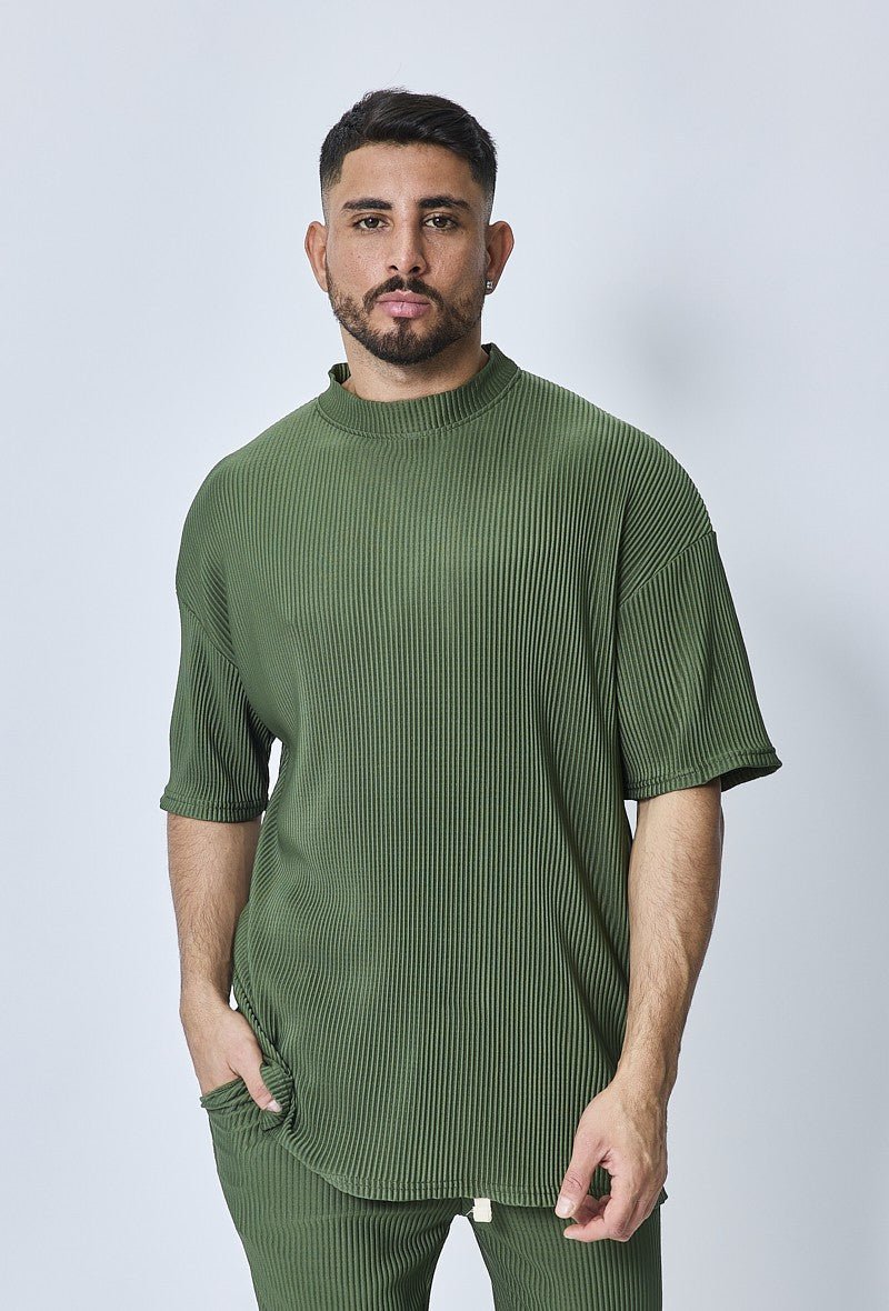 Casual geplooide set