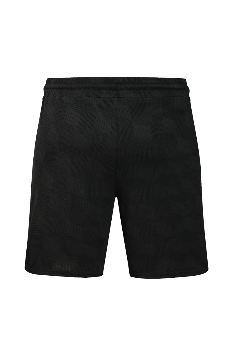 Polo-shortset met geometrisch patroon